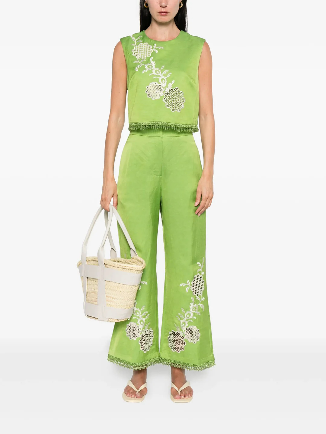 Luisa Embroidered Pant - 2