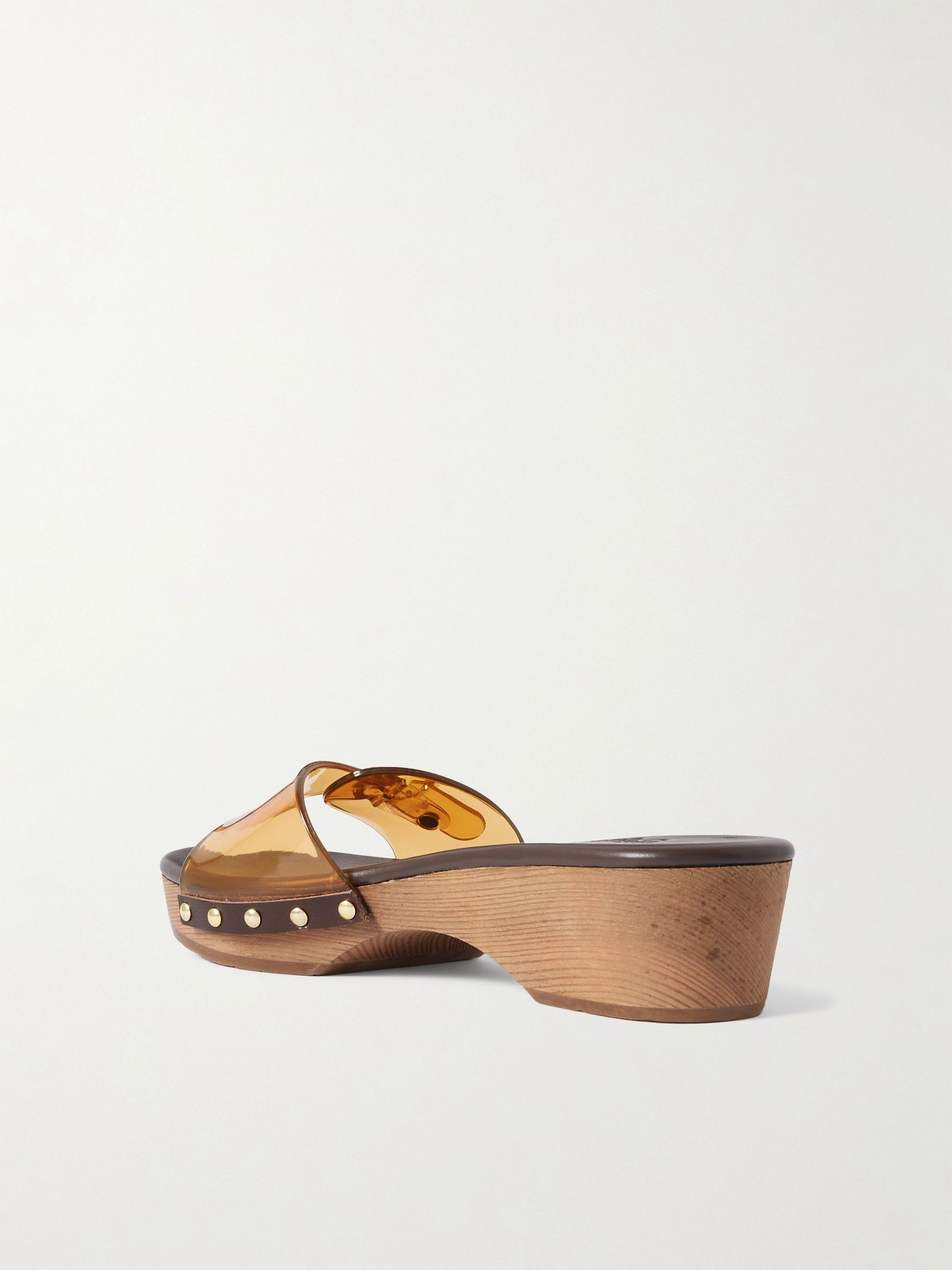 Omonia Jelly studded PVC clogs Tan - 3