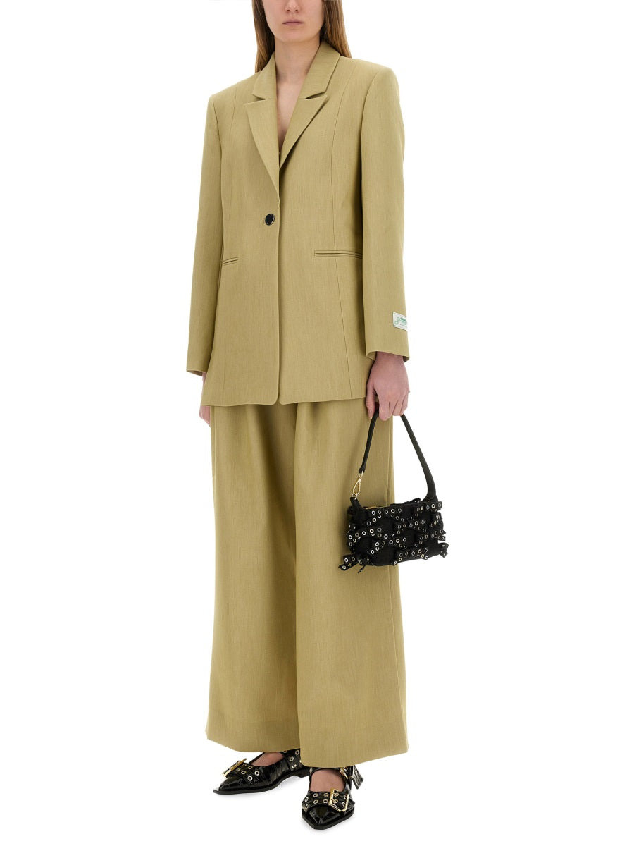 Ganni Women Twill Suit Pants - 2