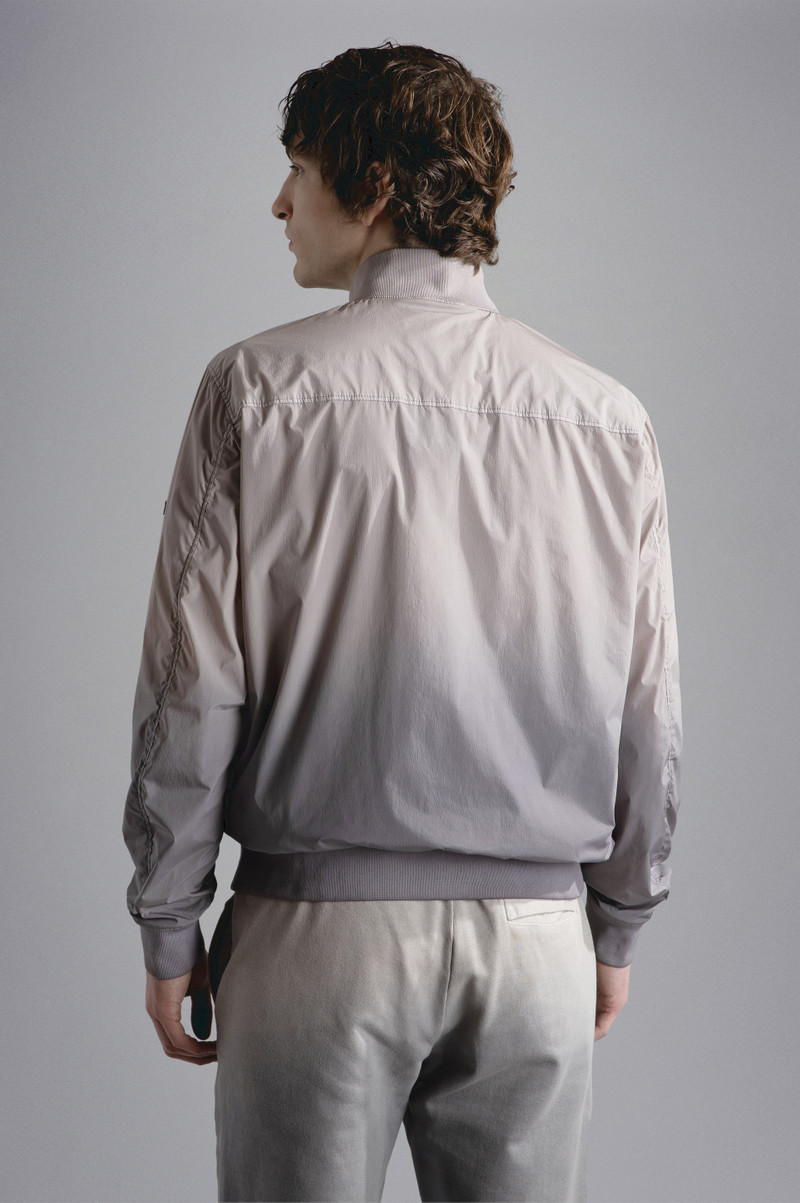 GARMENT DYED FADED STRETCH ECONYL® BOMBER JACKET 3