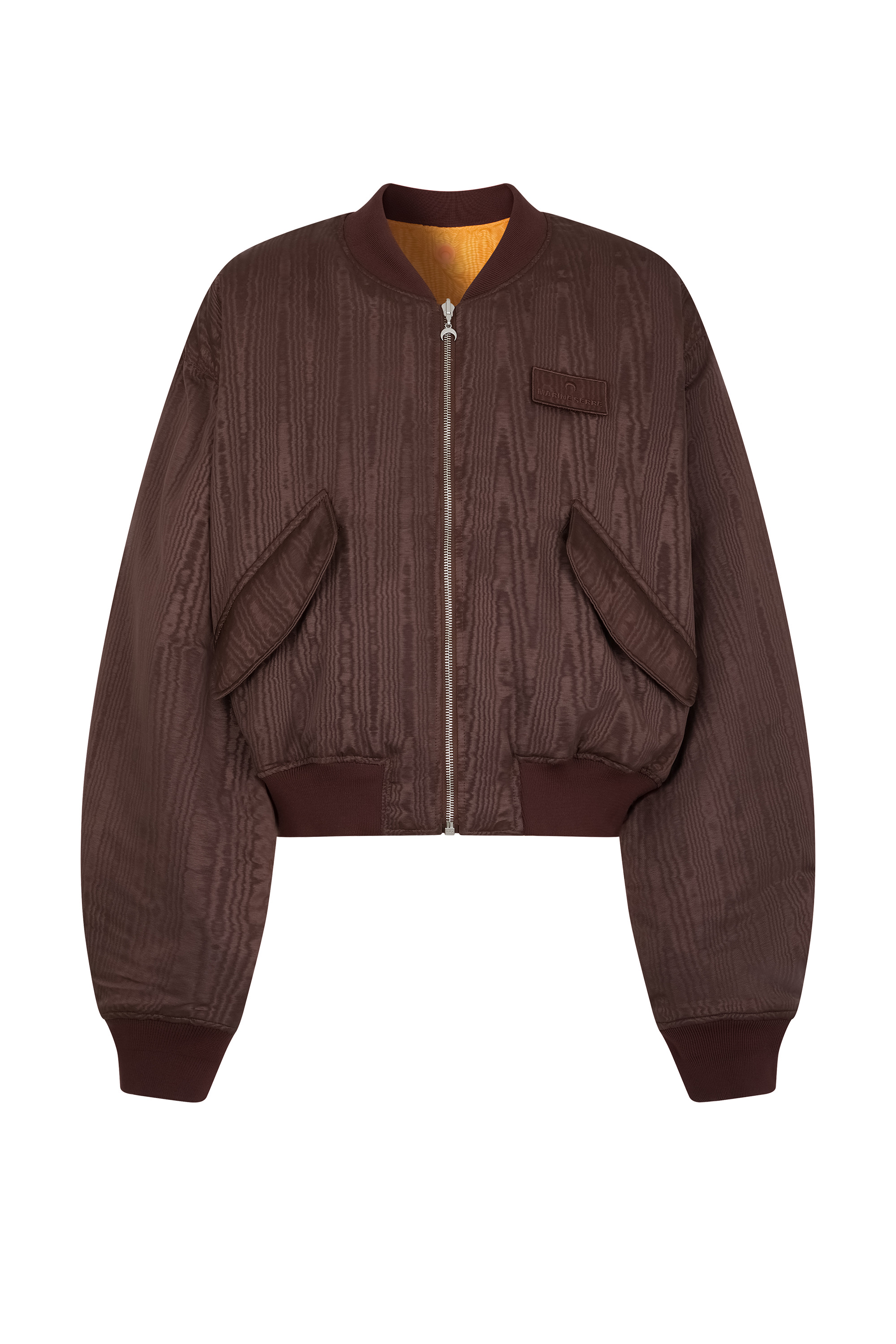 Marine Serre Regenerated Reversible Moire Bomber Jacket | REVERSIBLE