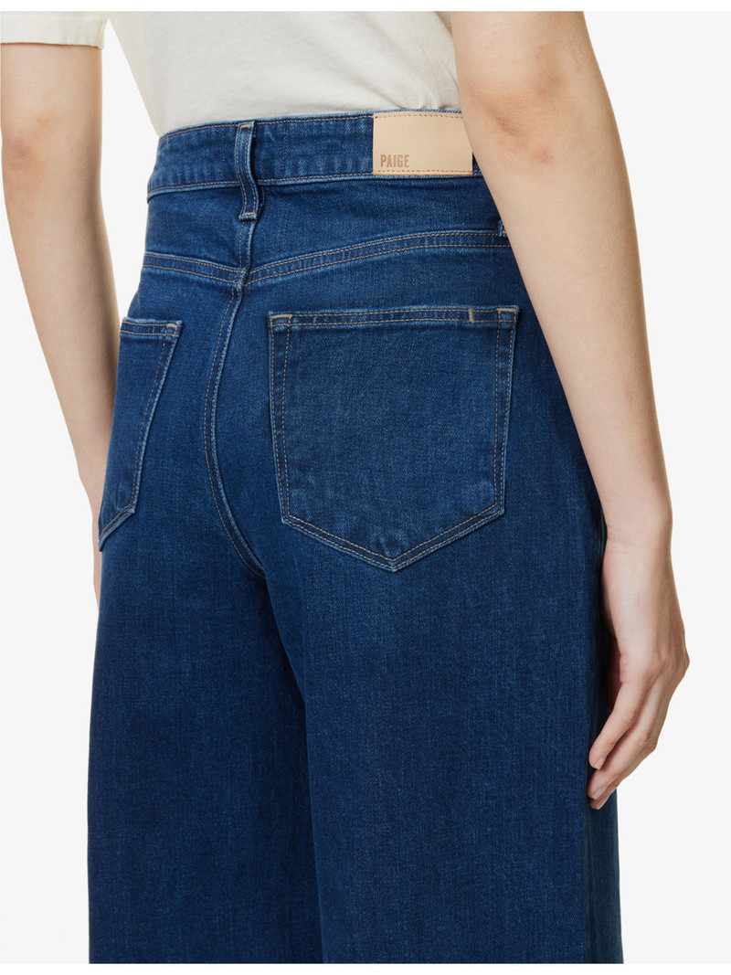 Harper high-rise flared-leg stretch-denim jeans 7