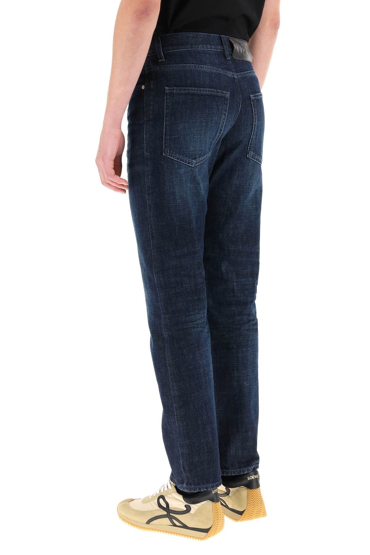 VINTAGE WASH TAPERED JEANS - 4