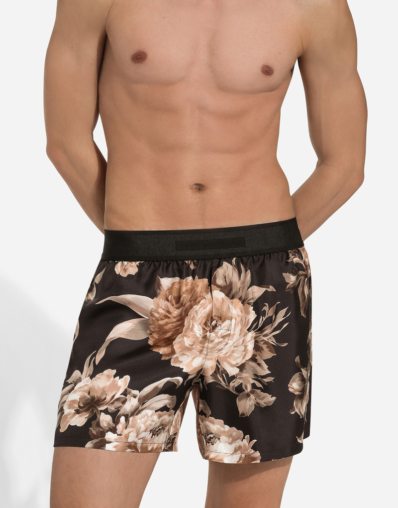 Dolce & Gabbana Floral-print silk shorts outlook