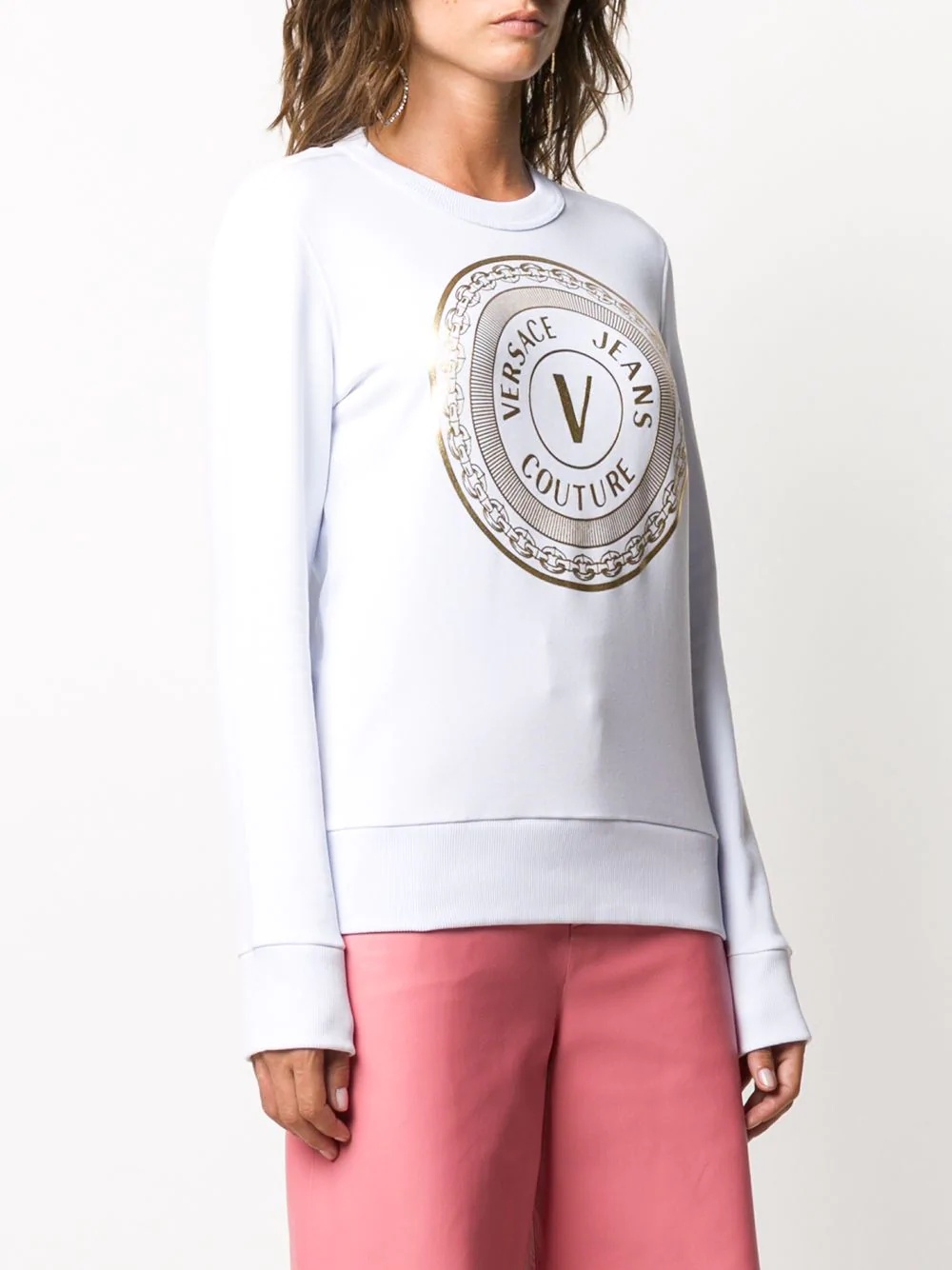 logo print sweatshirt - 3