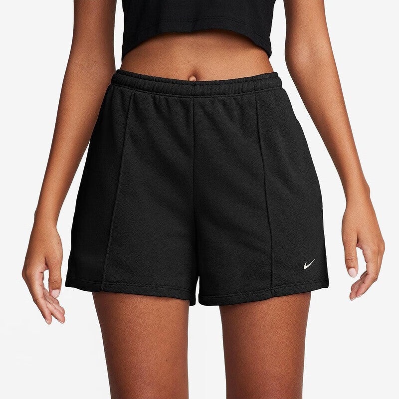 (WMNS) Nike Sportswear Chill Terry Mid-Rise 4" French Terry Shorts 'Black' HF6941-010 - 3