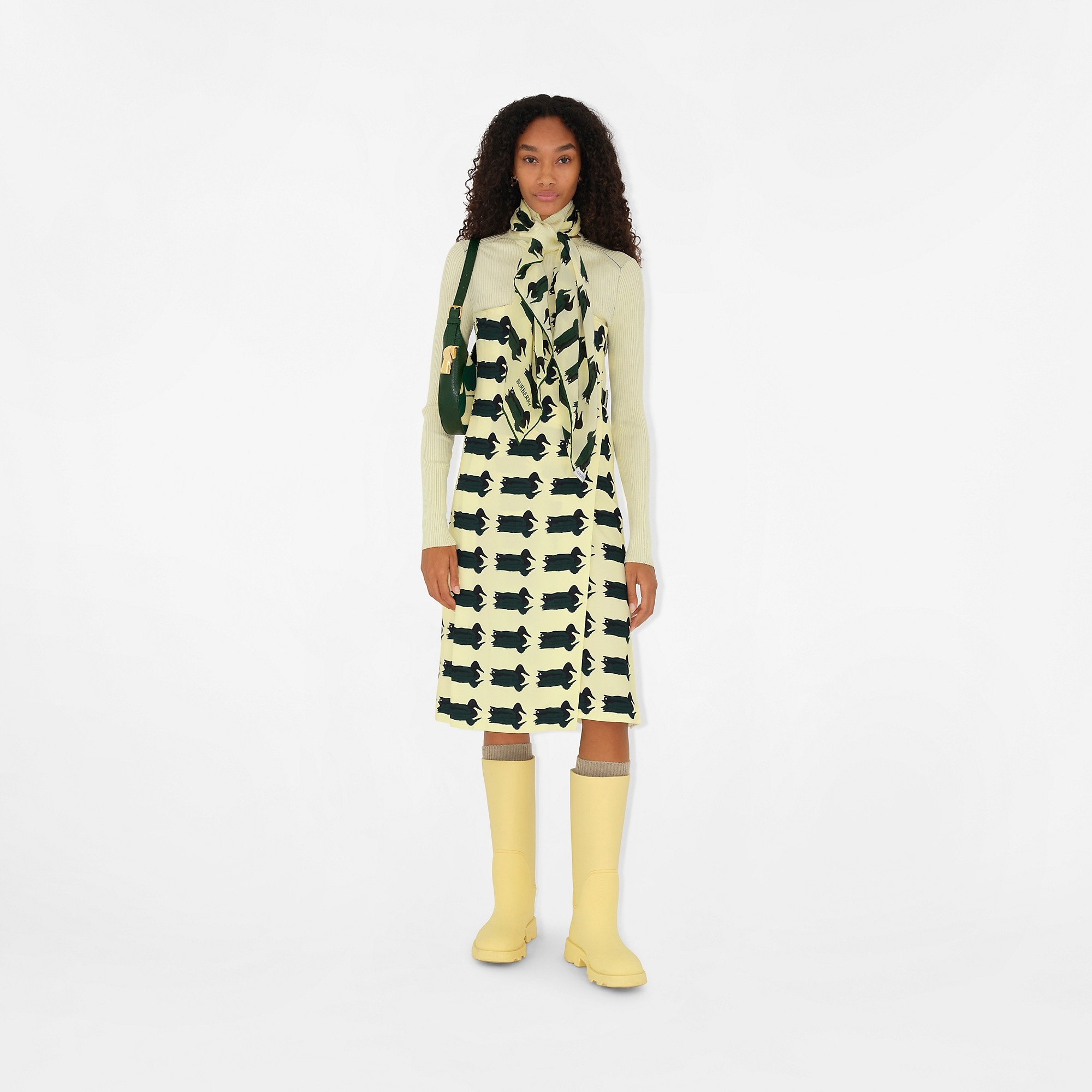 Scarf Rib Knit Sweater - 2