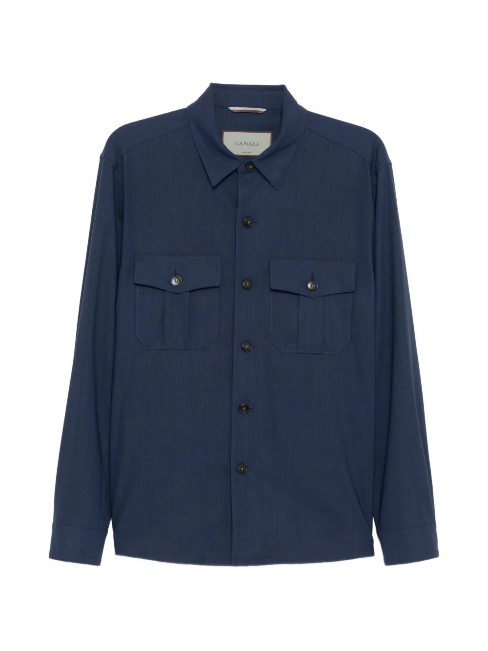 front-pocket shirt jacket - 1
