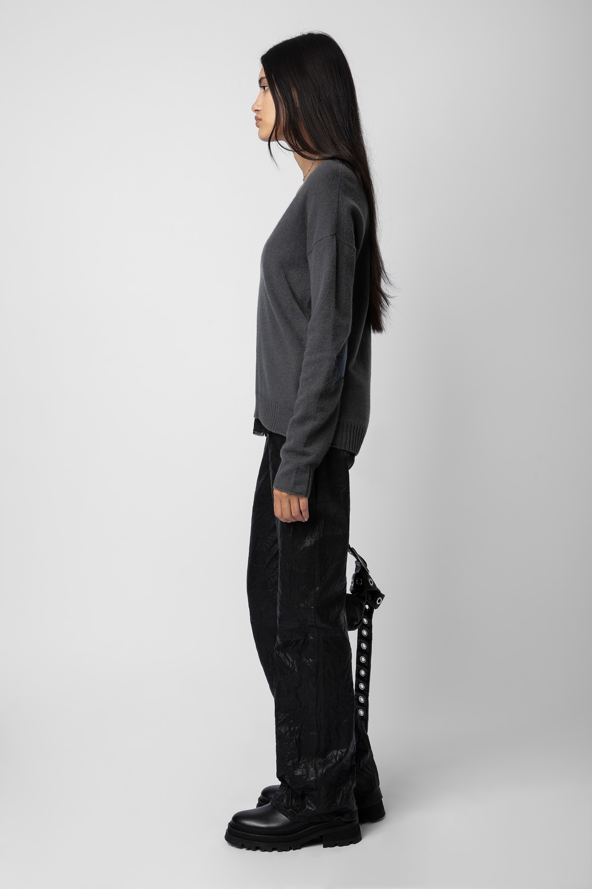Vivi Patch Cashmere Sweater - 5