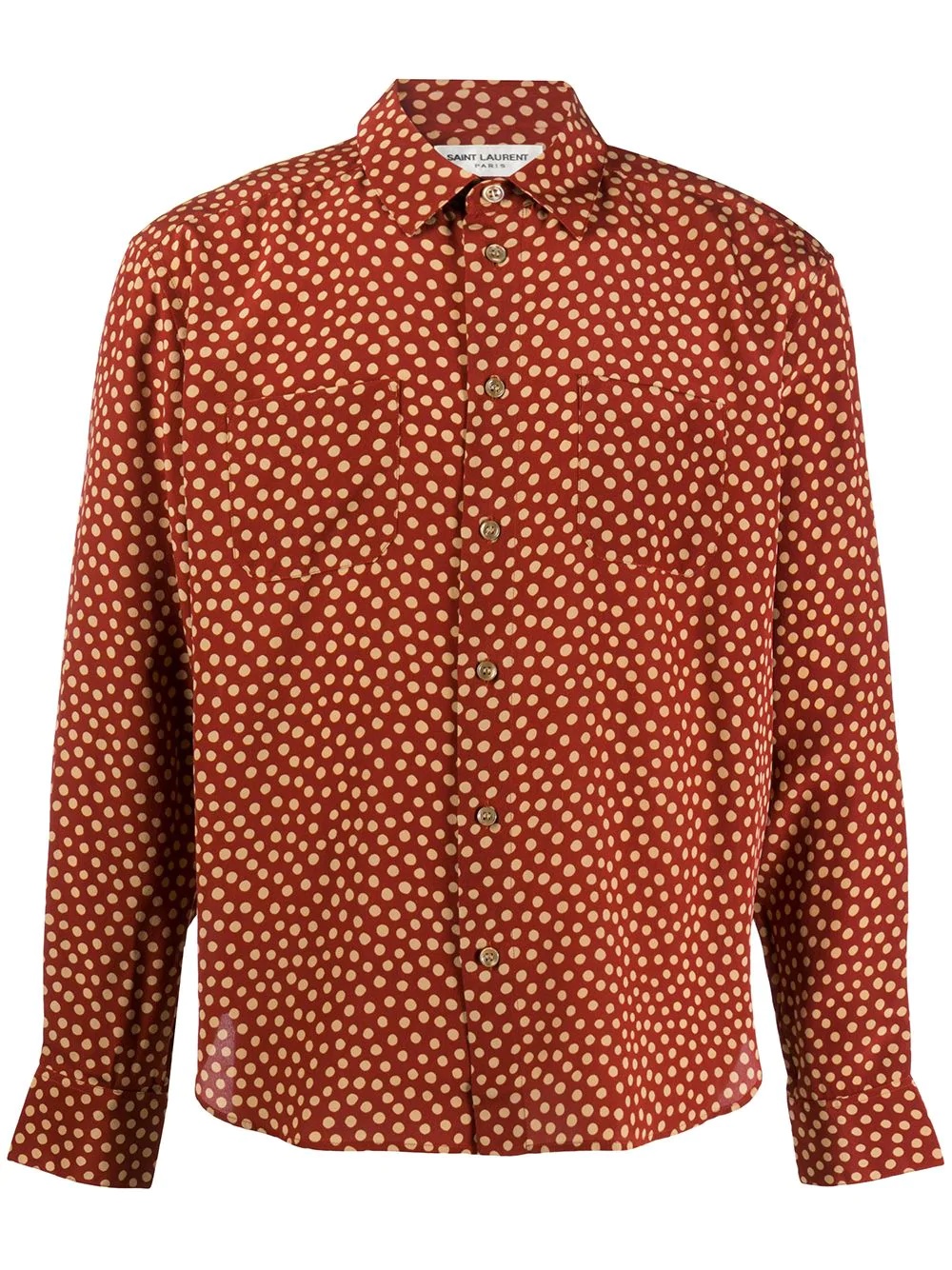 polka-dot print shirt - 1