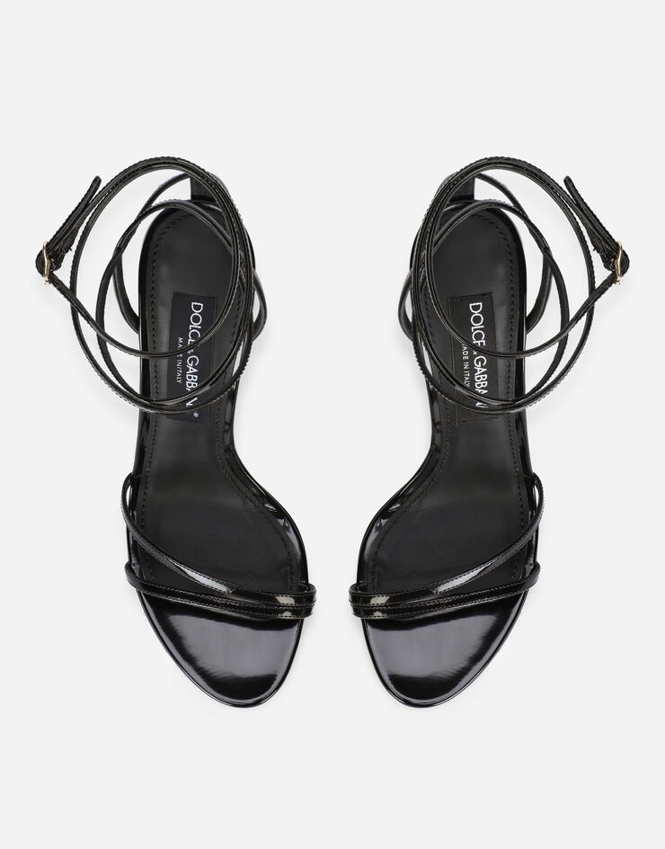 Polished calfskin sandals - 4