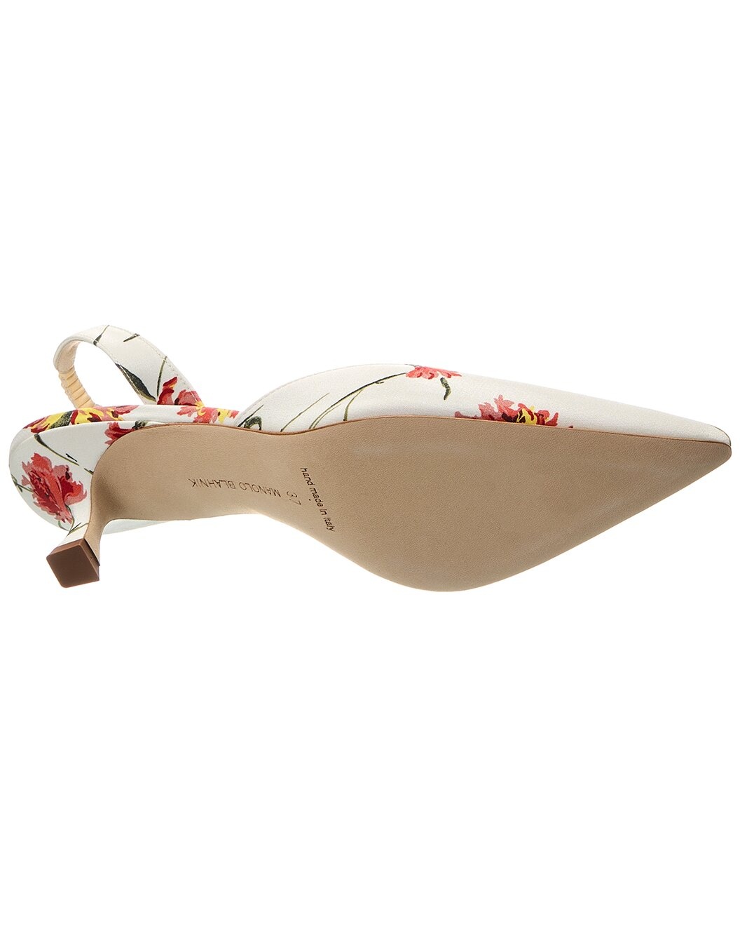 Manolo Blahnik Carolyne 50 Canvas Slingback Pump - 4