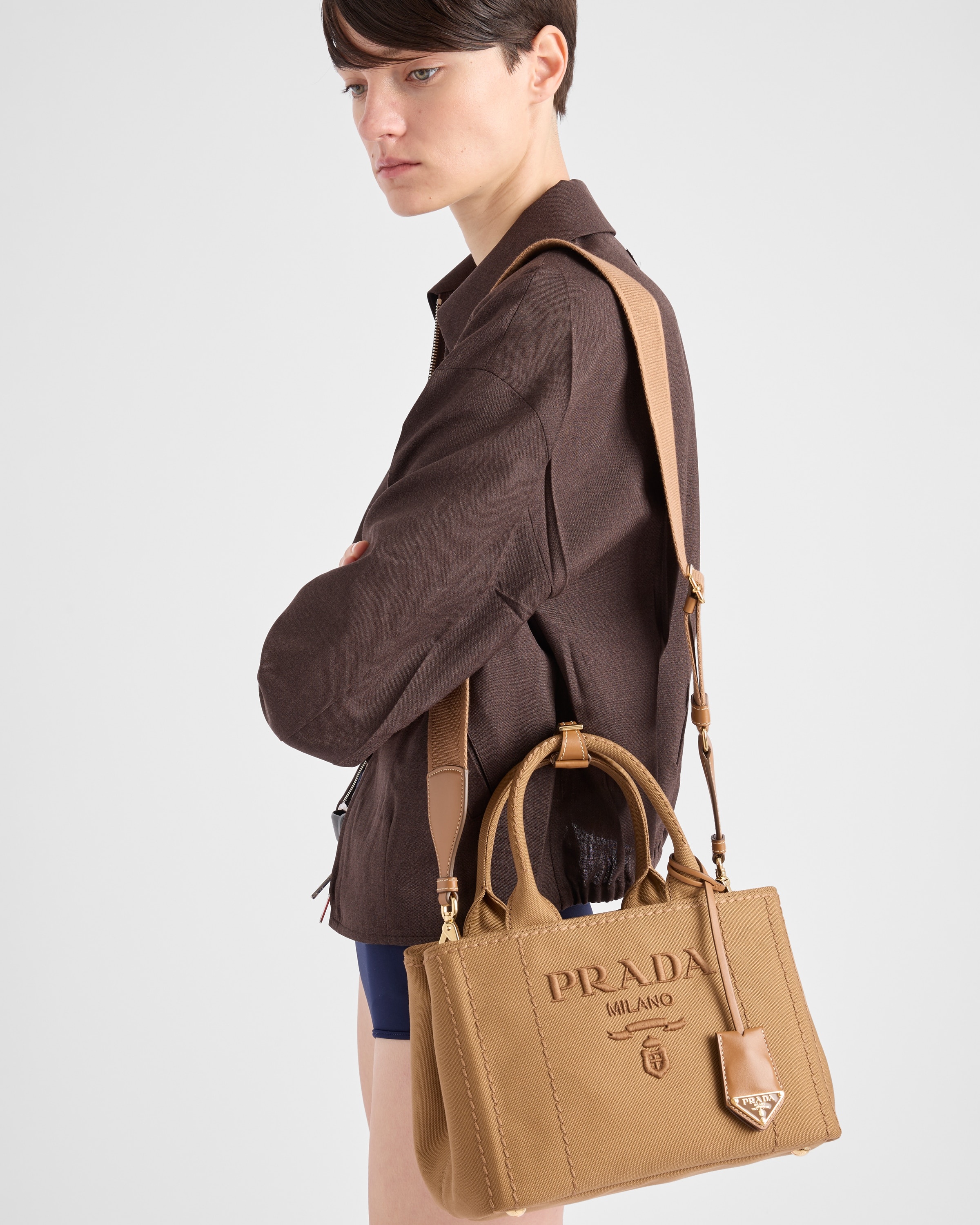 Small cotton canvas handbag - 9