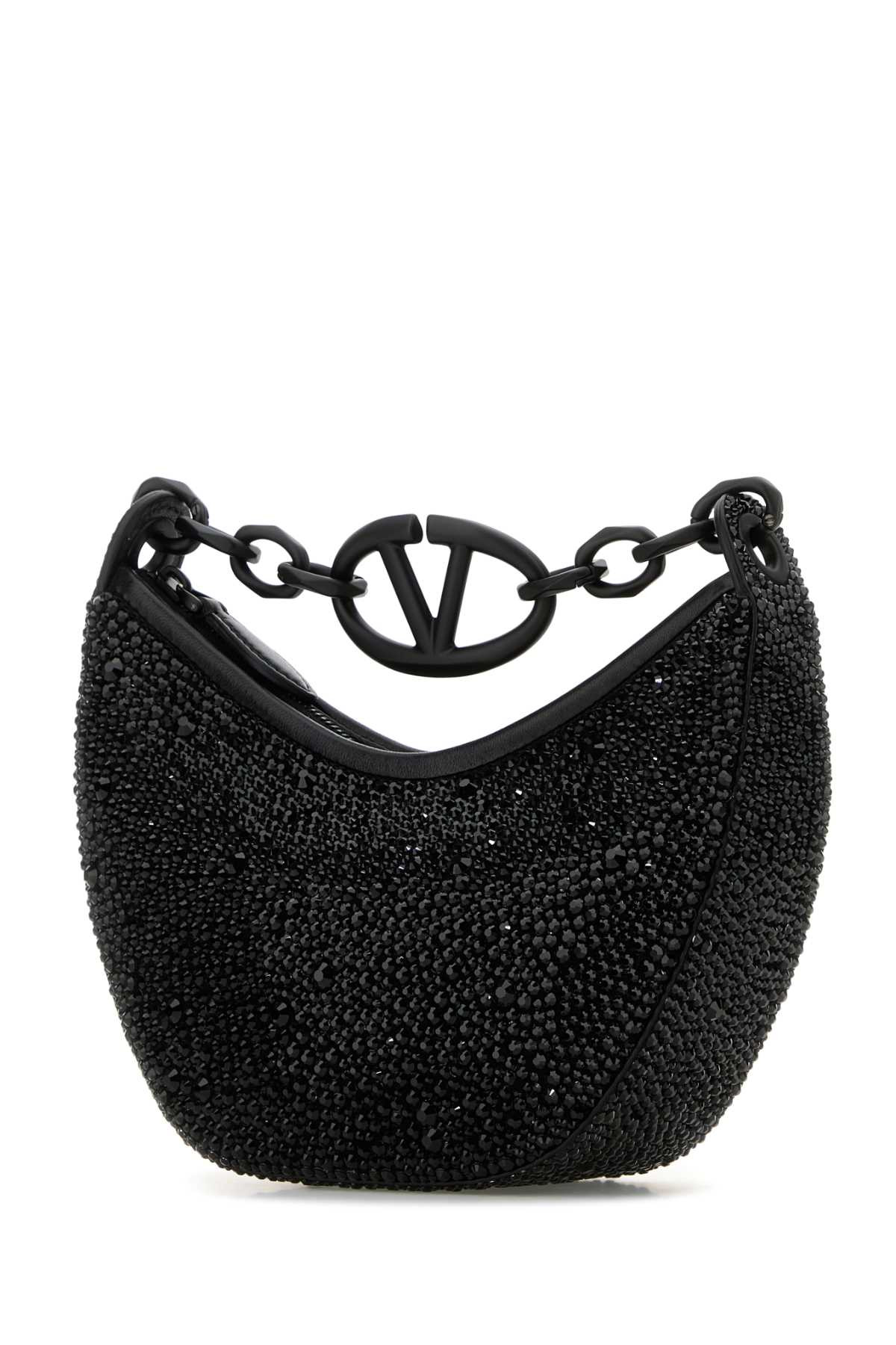 Valentino Garavani Women Embellished Leather Hobo Vlogo Moon Handbag - 2