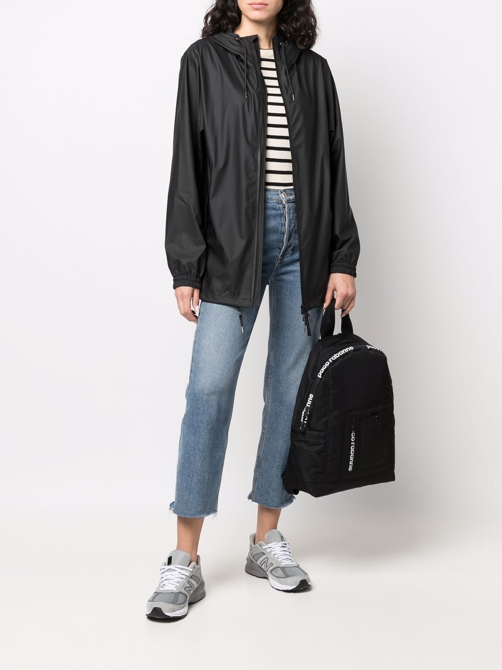 drawstring hooded jacket - 3