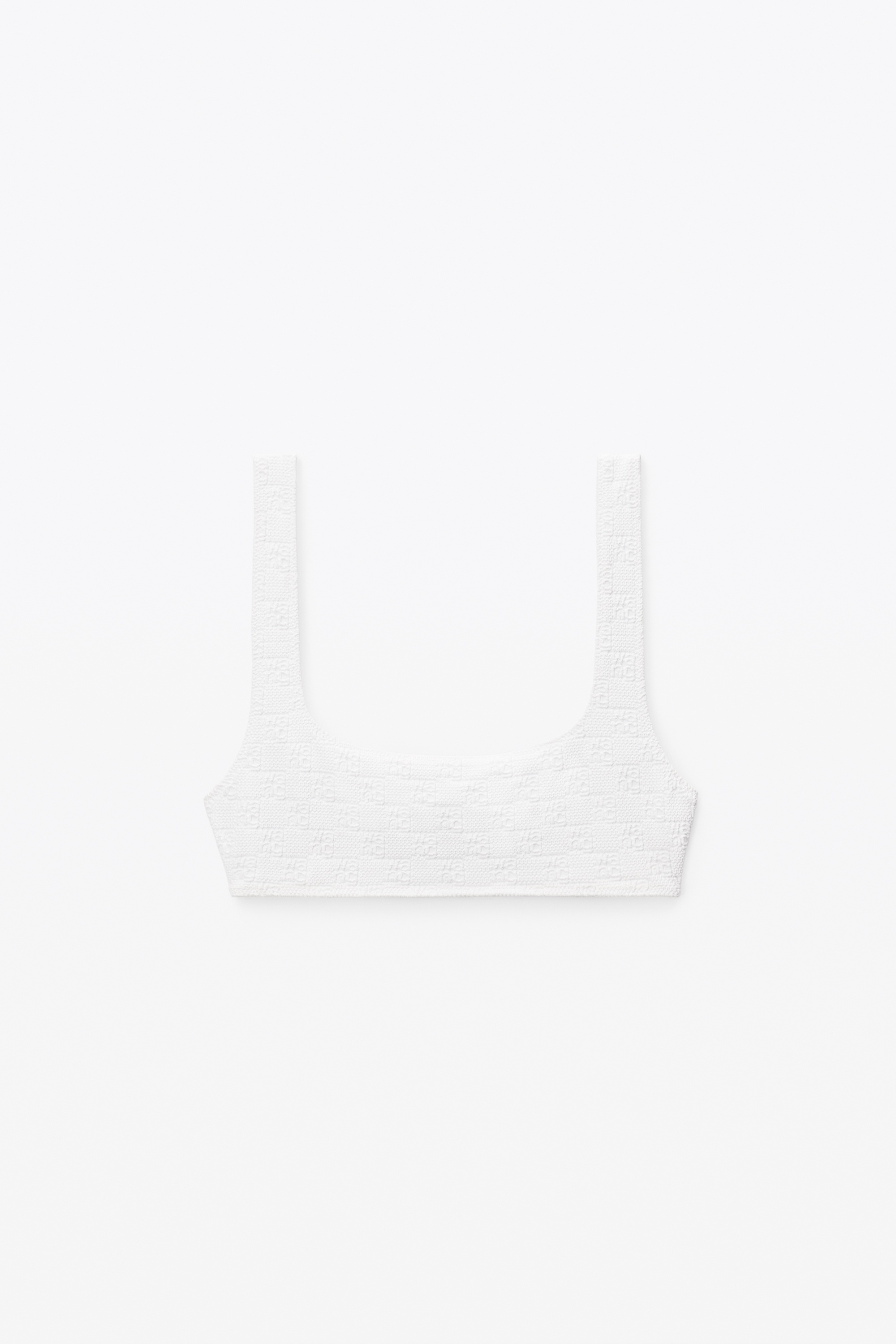BIKINI TOP IN TEXTURED JACQUARD JERSEY - 1