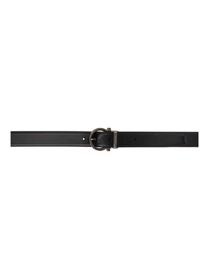 Black Pin-Buckle Reversible Belt - 1