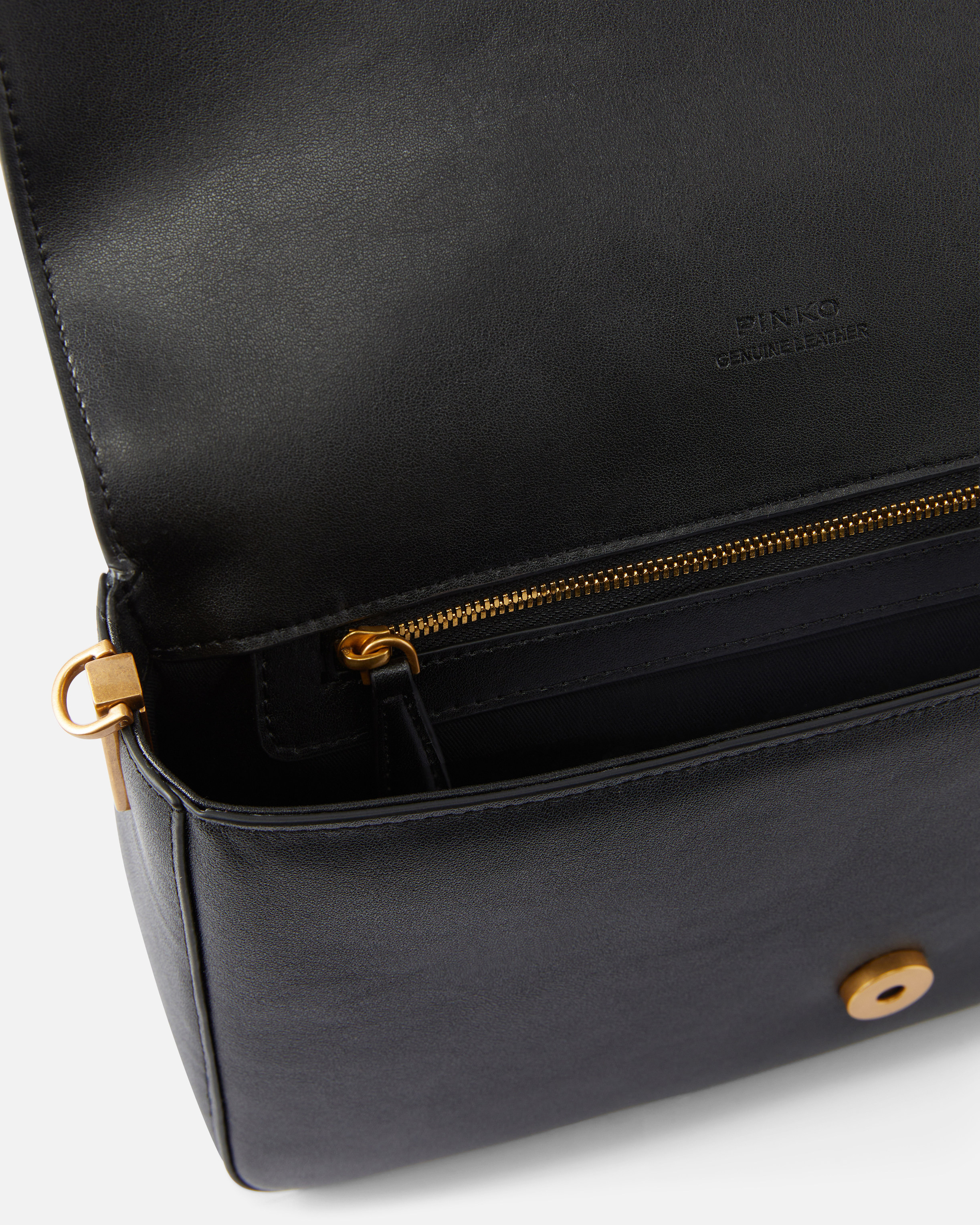 LOVE BAG ONE SLOUCHY MEDIUM HANDBAG IN LEATHER WITH TWO STRAPS - 4