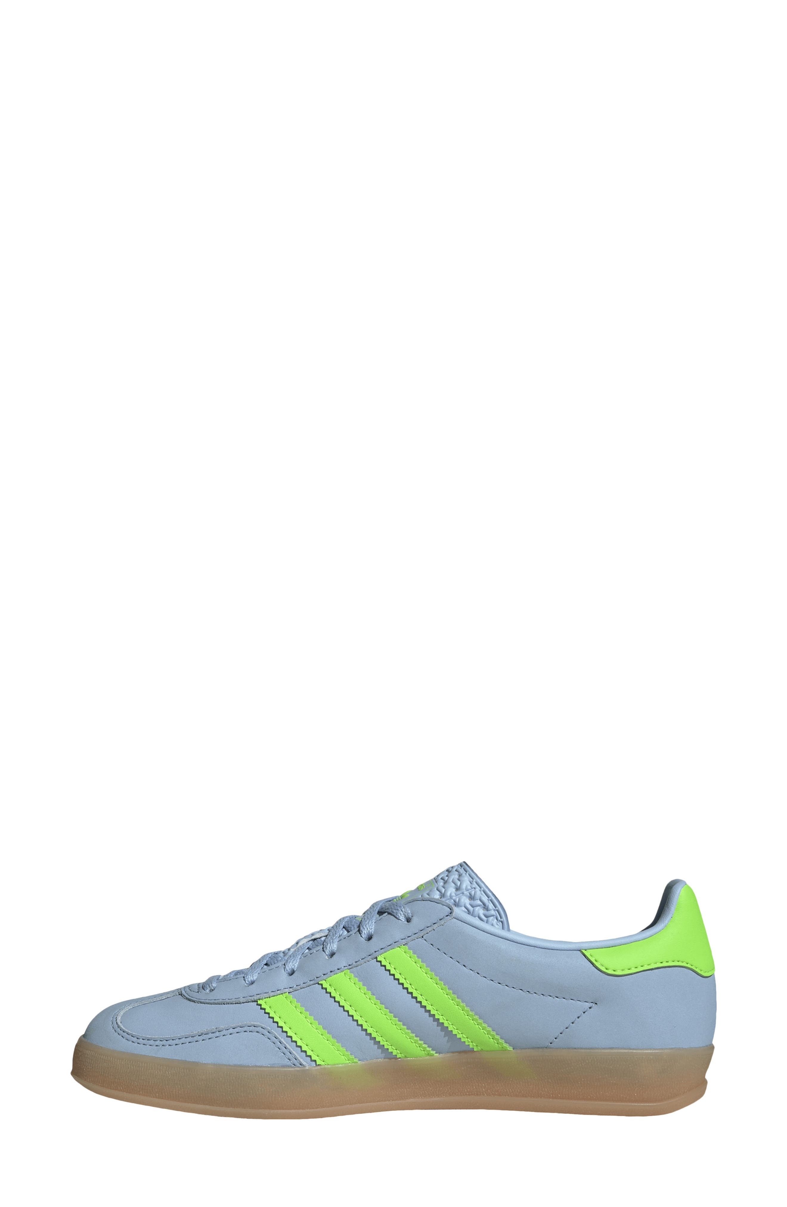 adidas Gazelle Indoor Sneaker in Clear Sky/Solar Green/Gum 3 at Nordstrom - 6