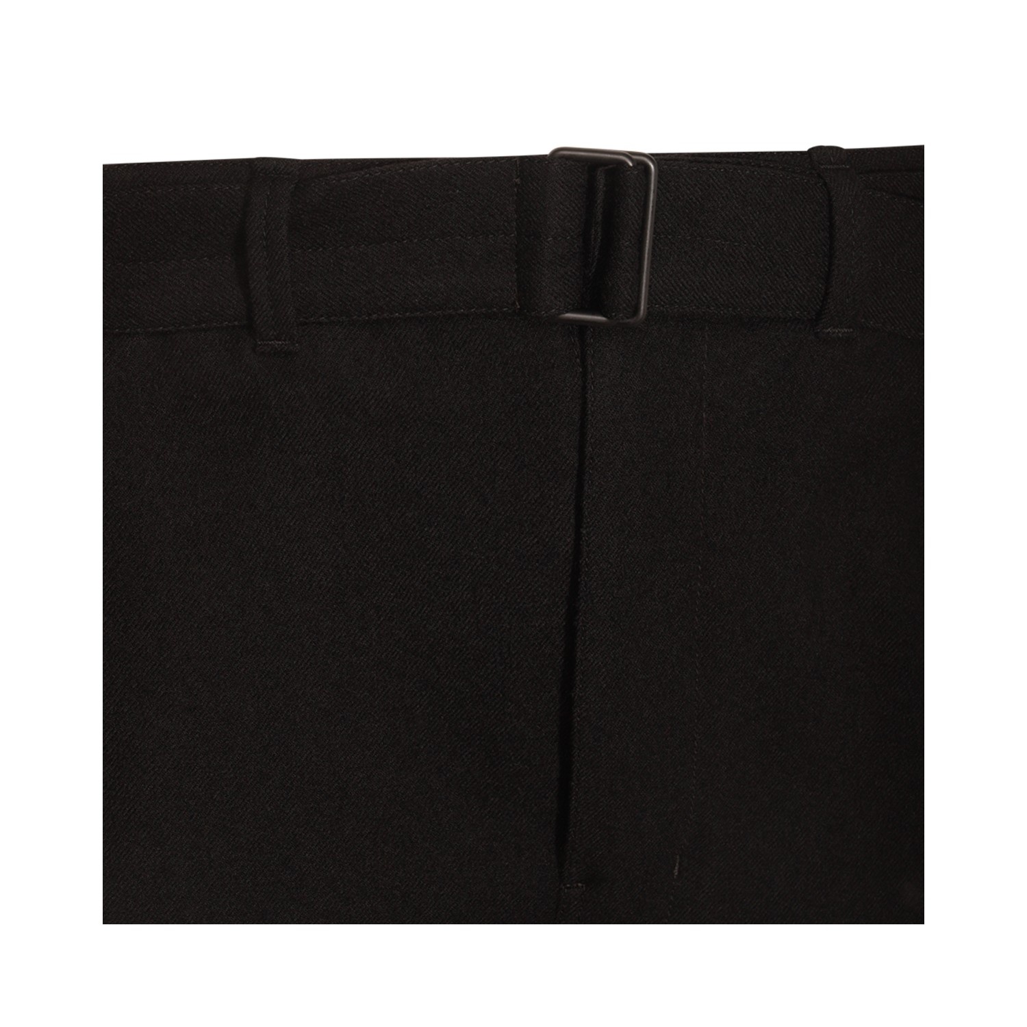 BLACK WOOL PANTS - 3