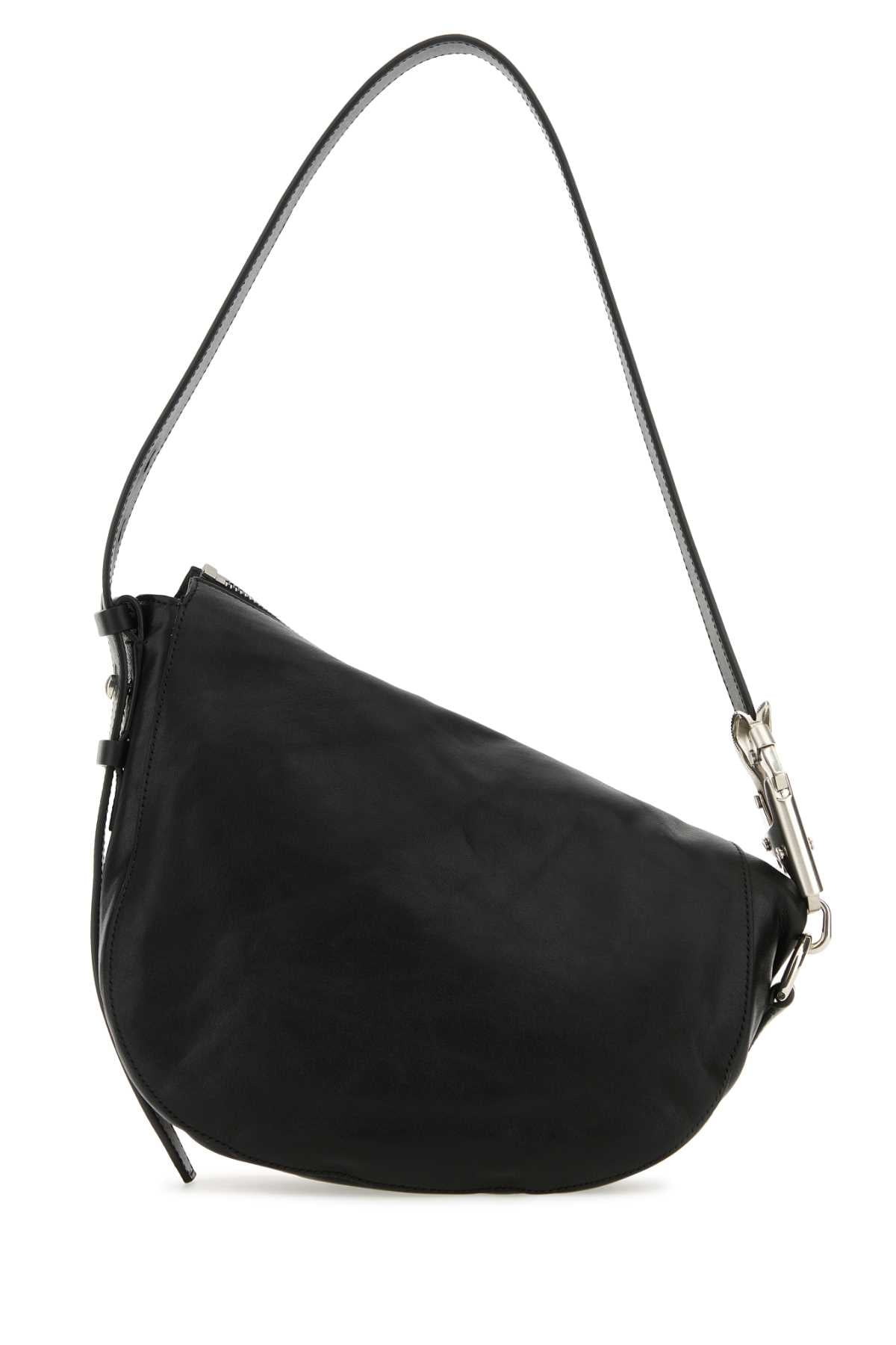 Burberry Women Black Leather Knight Small Shoulder Bag - 3