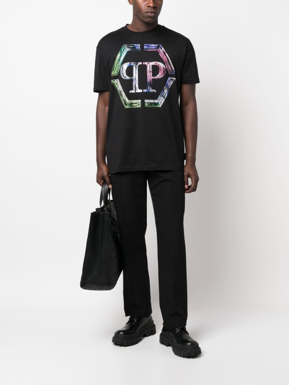 SS PP Glass round-neck T-shirt - 2
