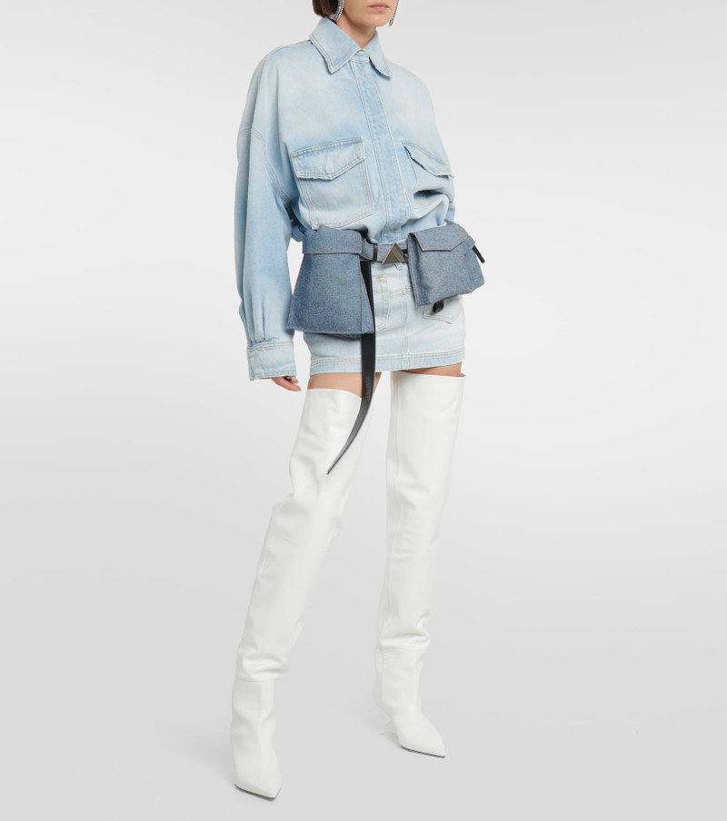 THE ATTICO Cheope leather over-the-knee boots outlook