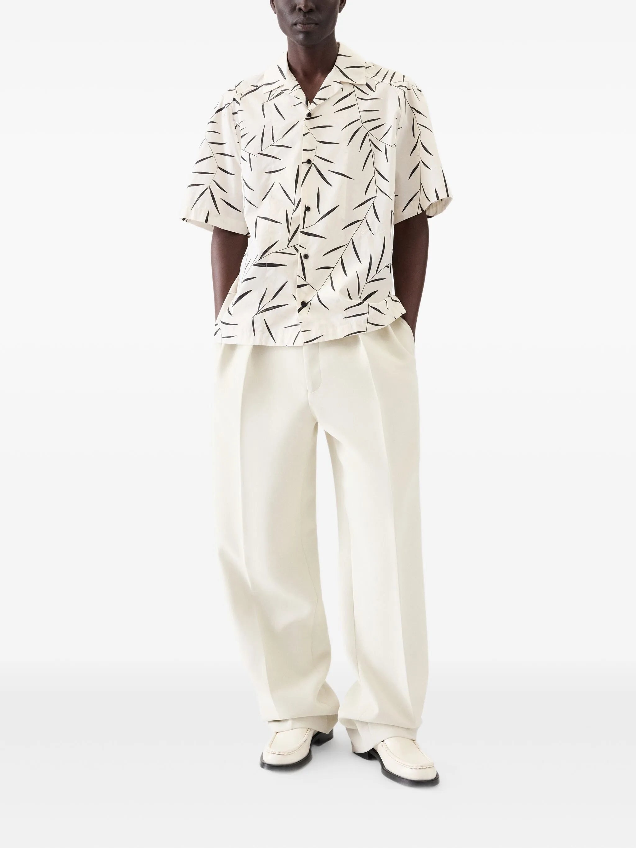 Jacquemus Leaf-print Short-sleeve Shirt - 5