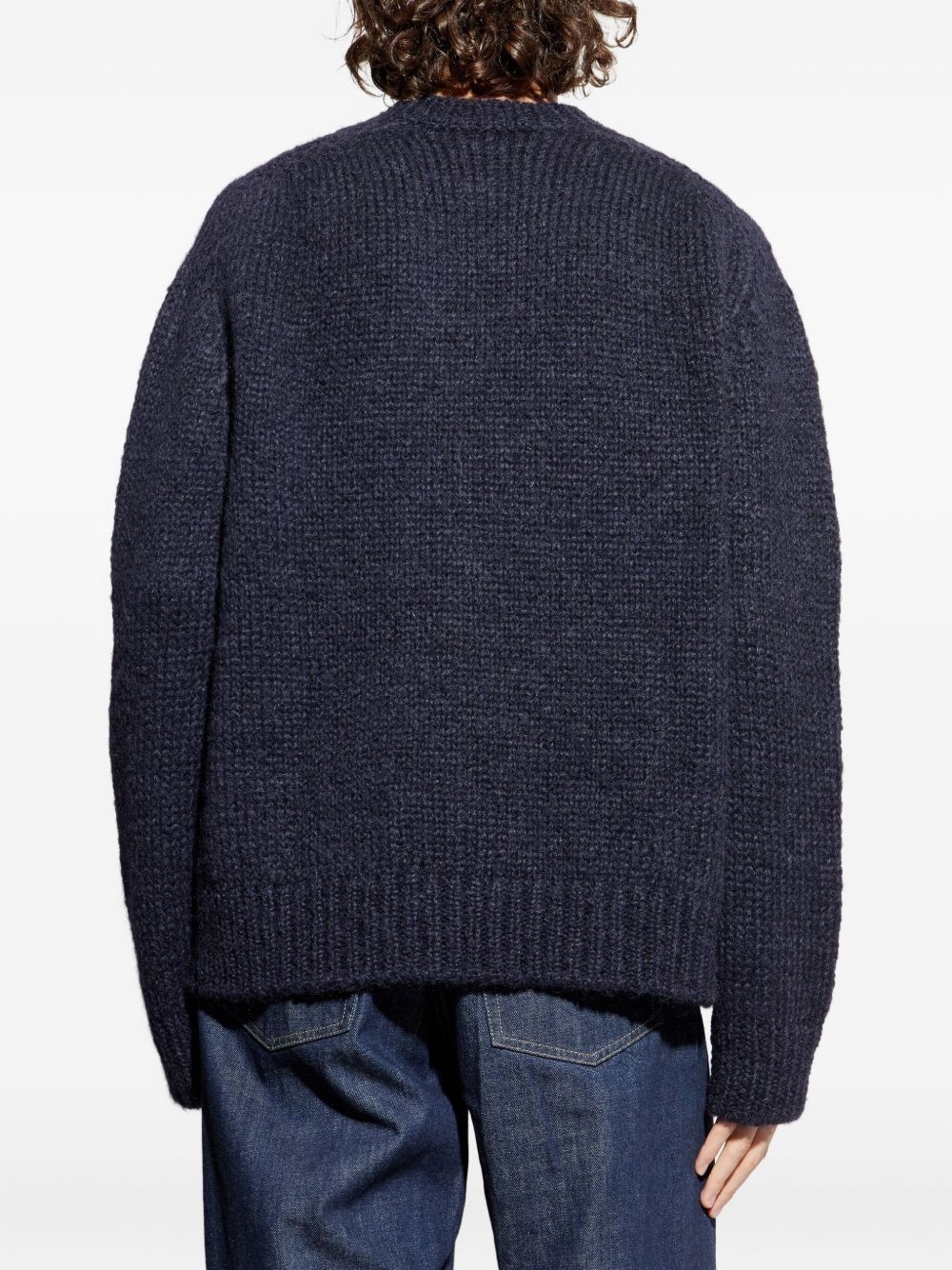 ribbed crew-neck sweater - 4