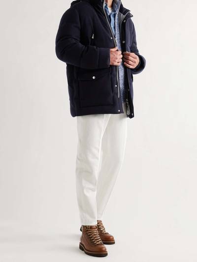 Brunello Cucinelli Oversized Quilted Cashmere Down Hooded Jacket outlook