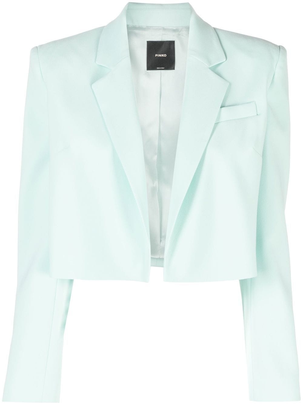 cropped open-front blazer - 1