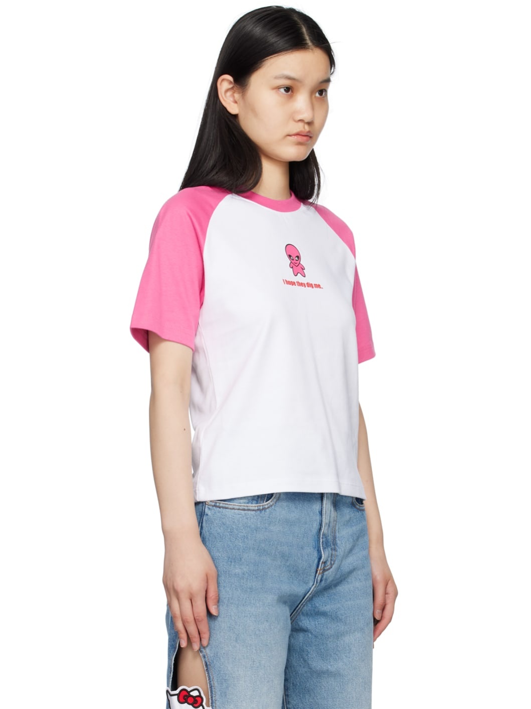 Pink & White Wirdo T-Shirt - 2