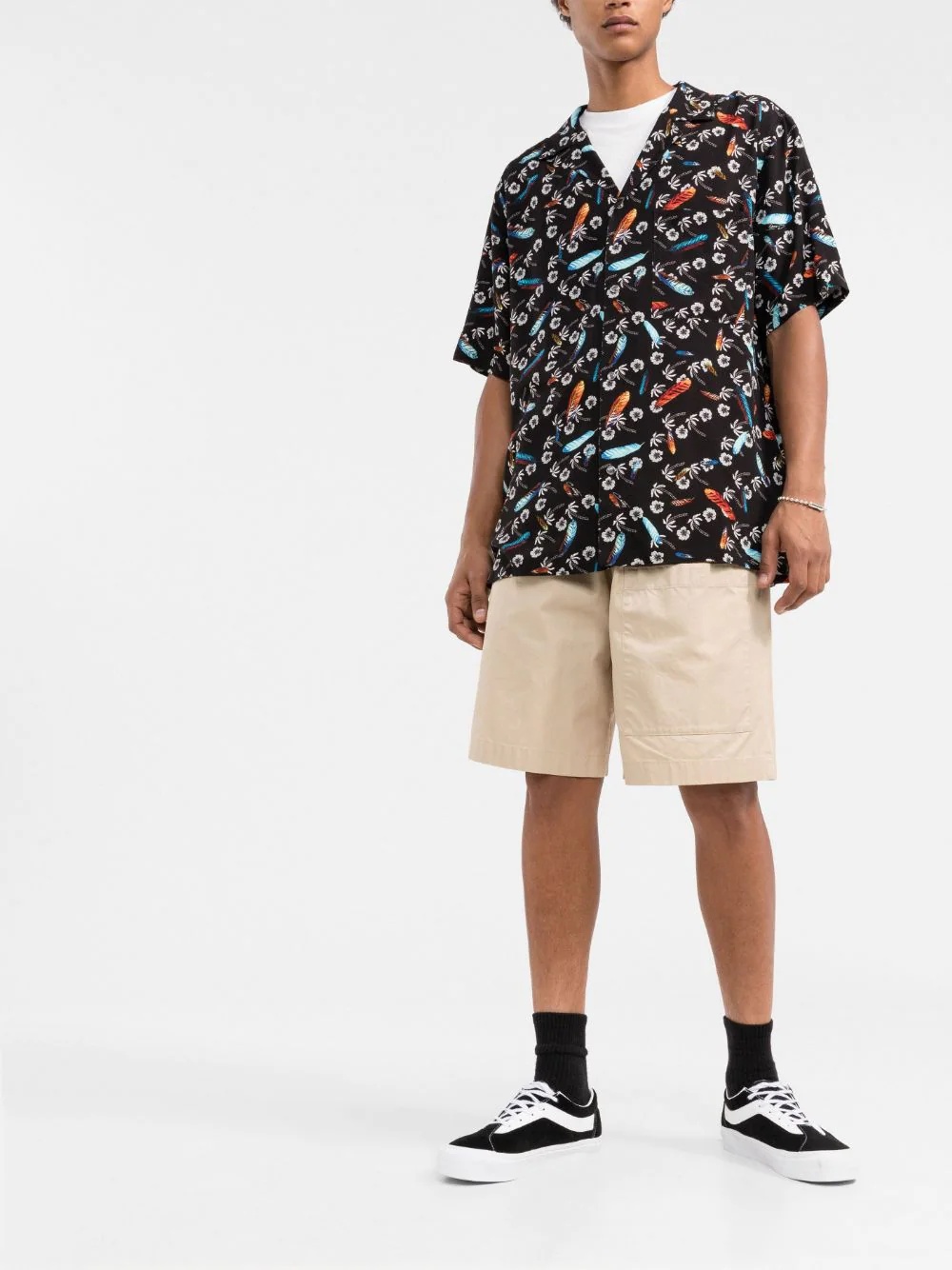 floral-print short-sleeve shirt - 2