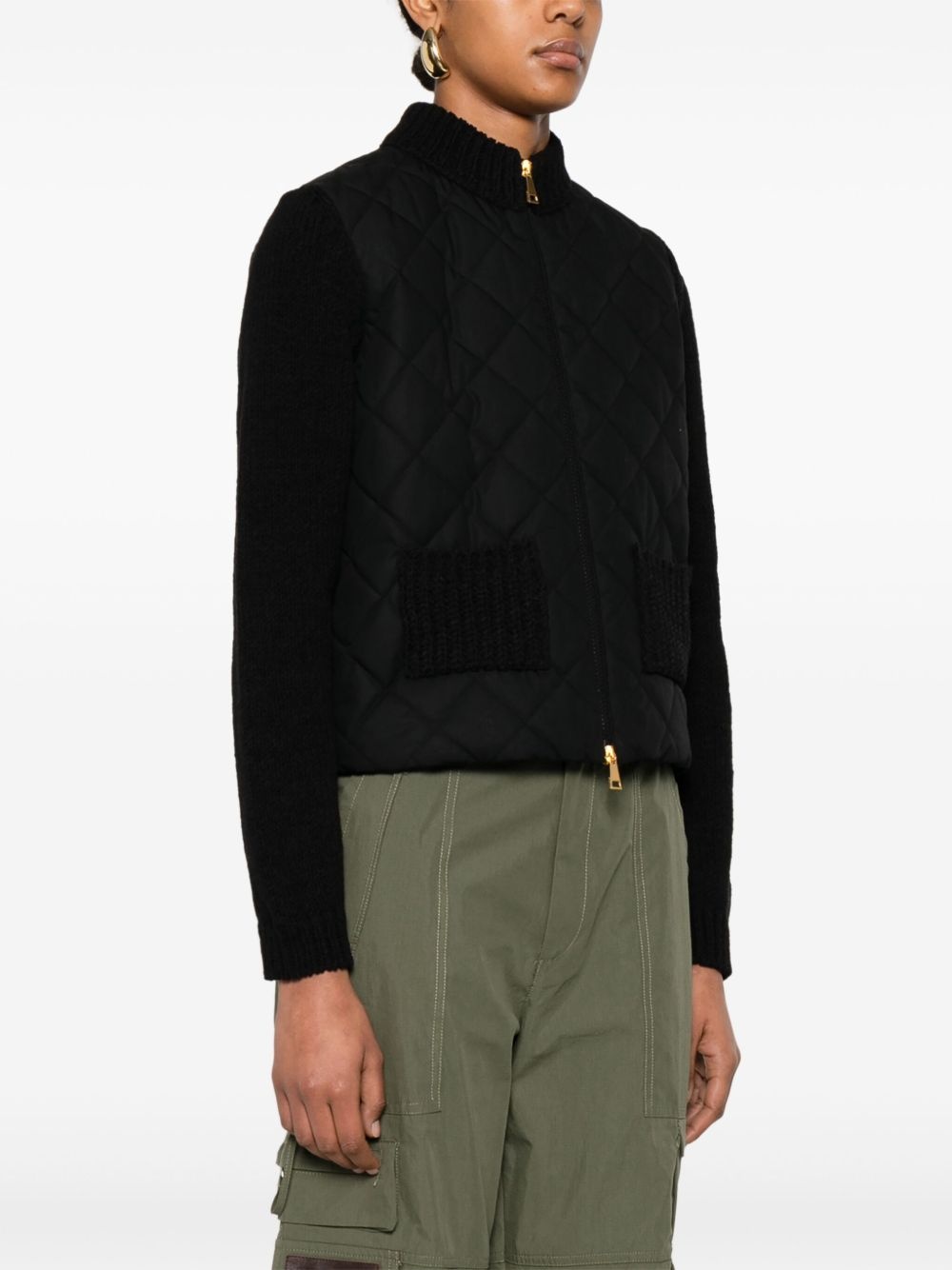 padded zip-up jacket - 3