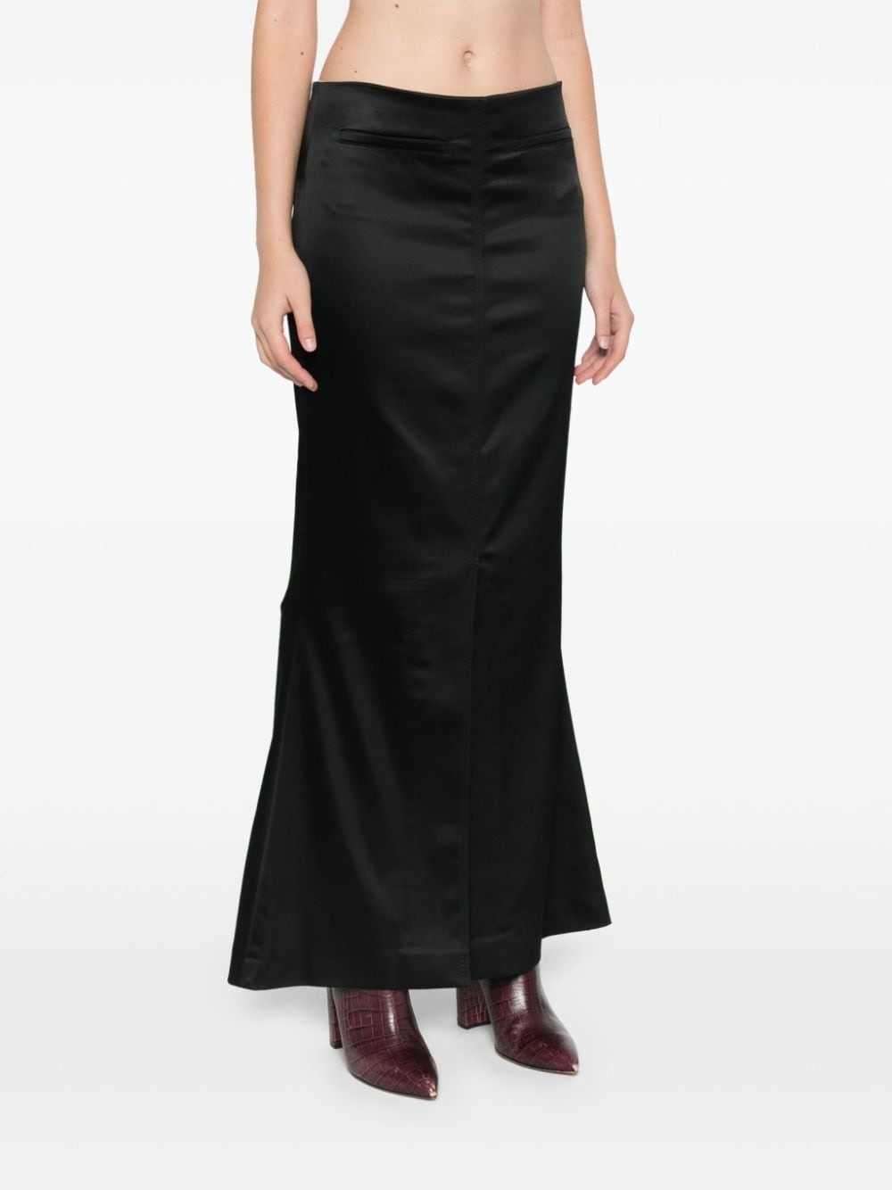 satin maxi skirt - 3