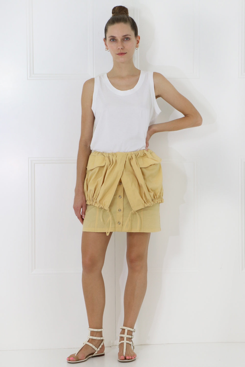 LA JUPE CUEILLETTE MINI SKIRT | YELLOW - 2