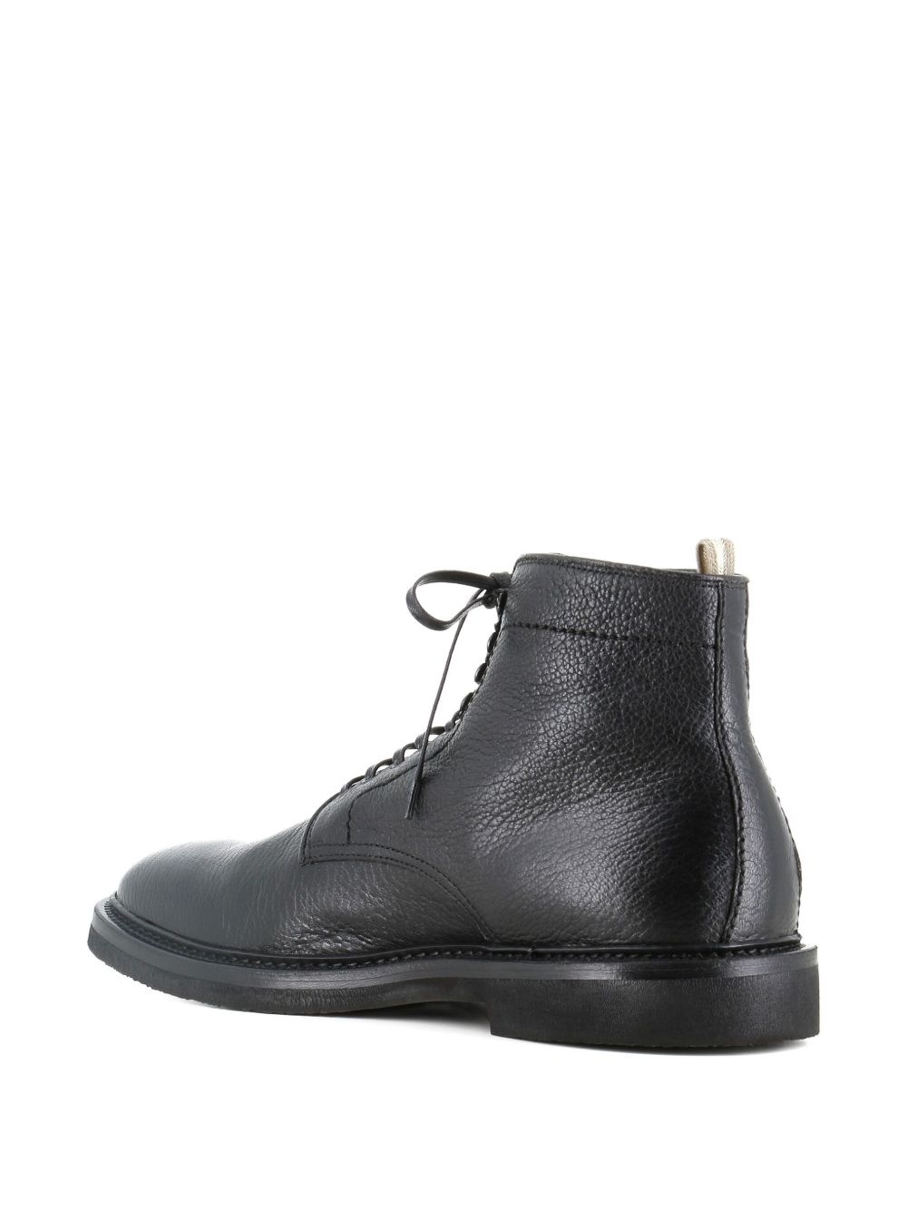leather lace-up boots - 4