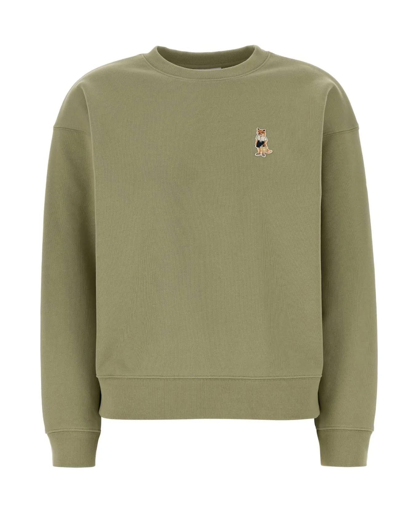 Sage Green Cotton Sweatshirt - 1