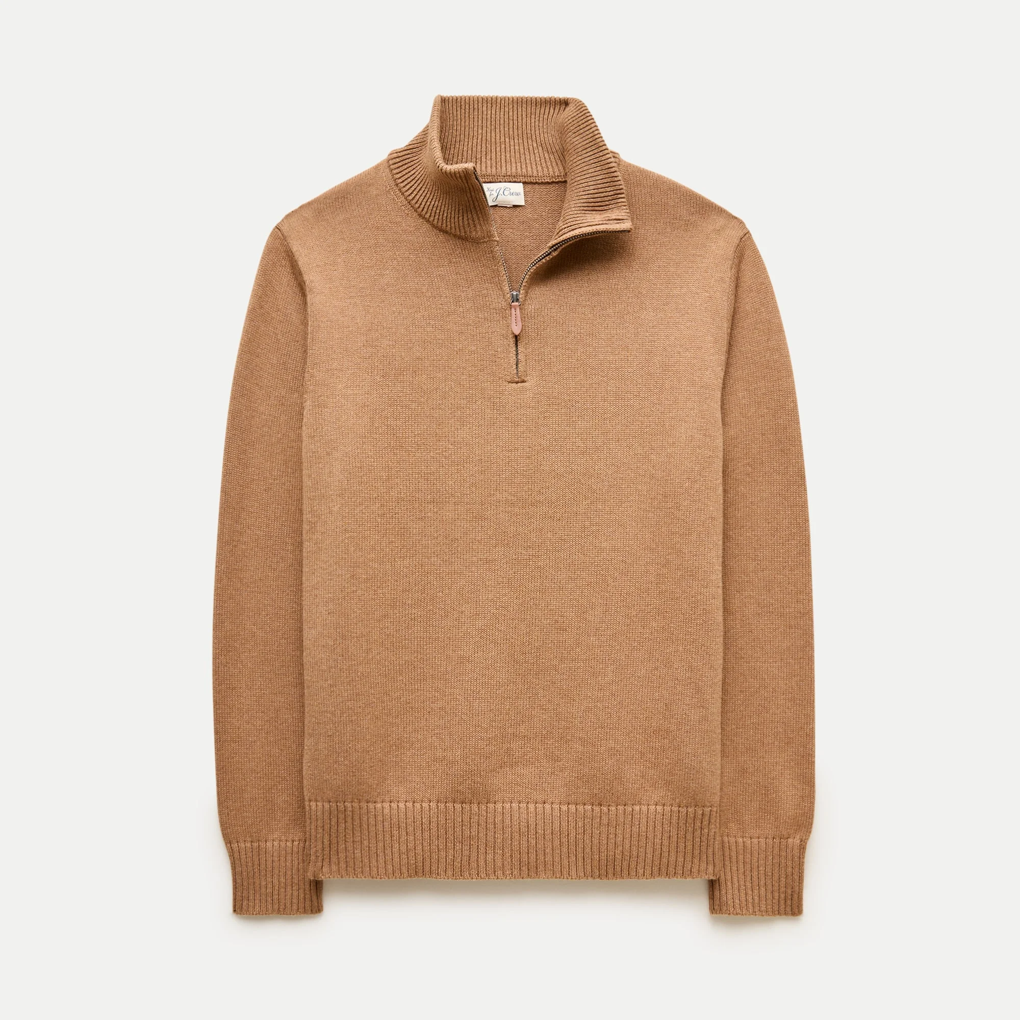 Heritage cotton quarter-zip sweater - 1