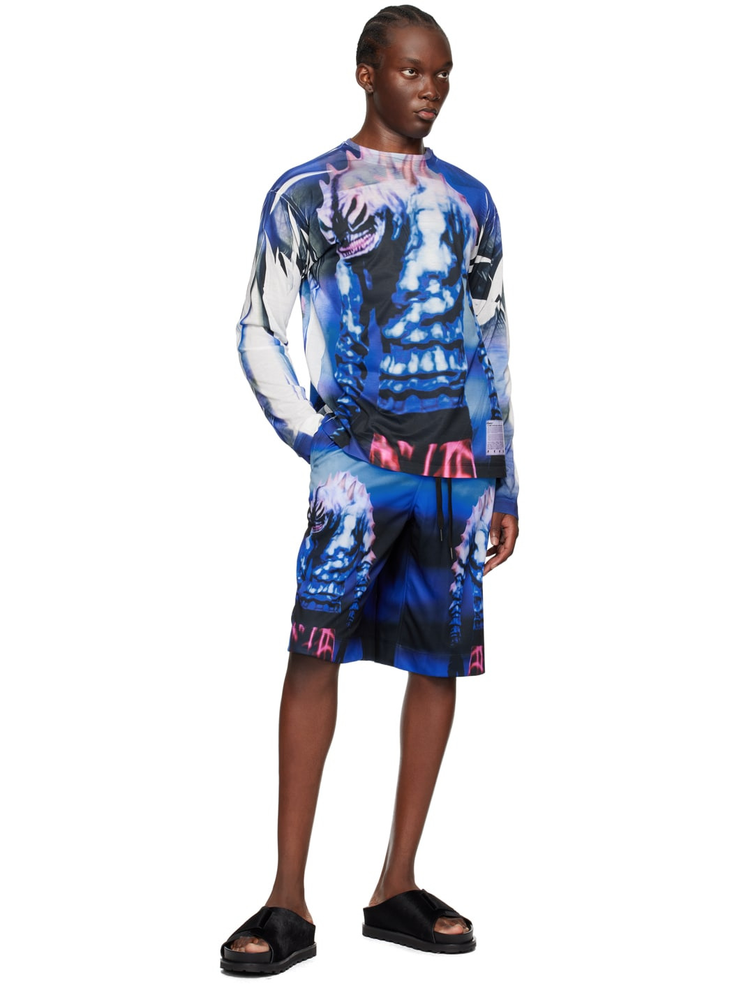 Blue 300AD Kojo Shorts - 4