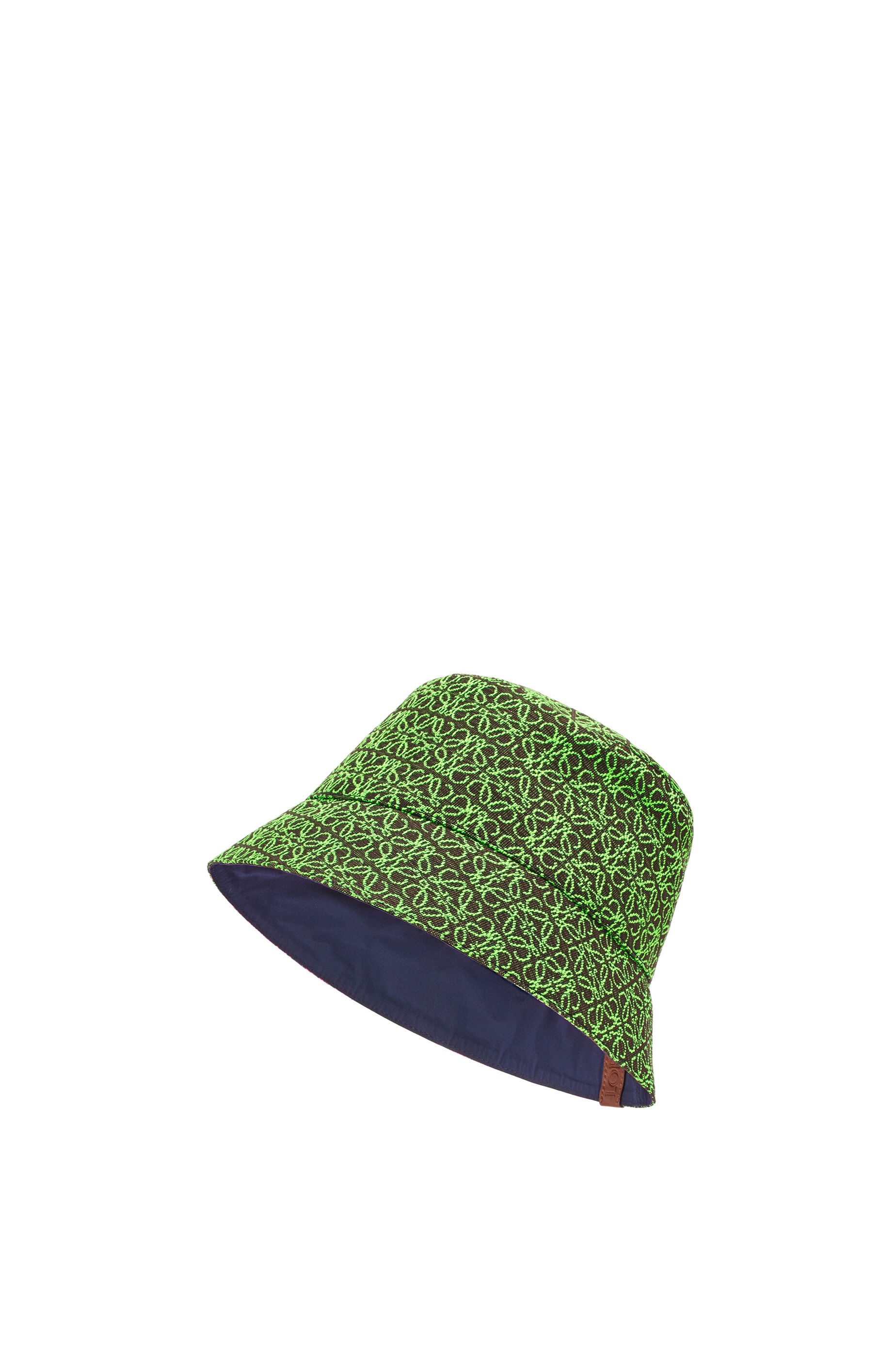 Reversible Anagram bucket hat in jacquard and nylon - 1