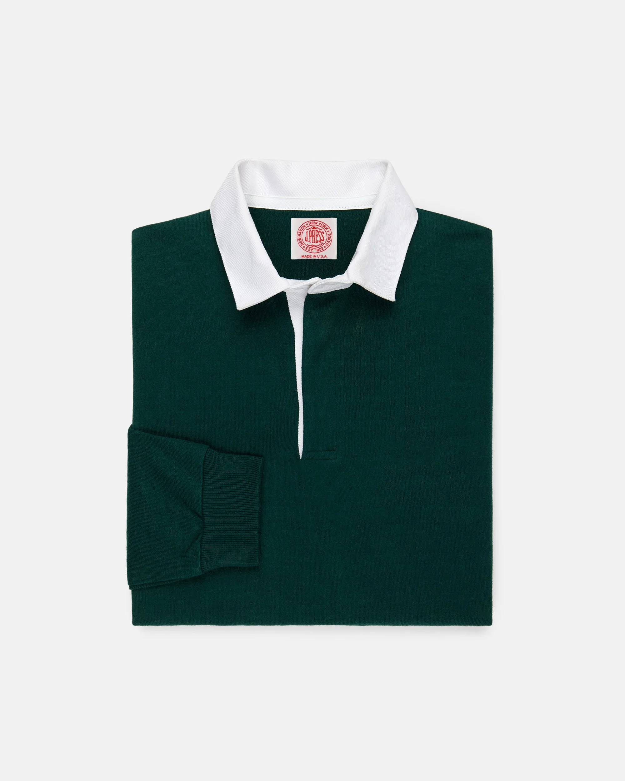 MADE-IN-USA GREEN COTTON RUGBY - 1