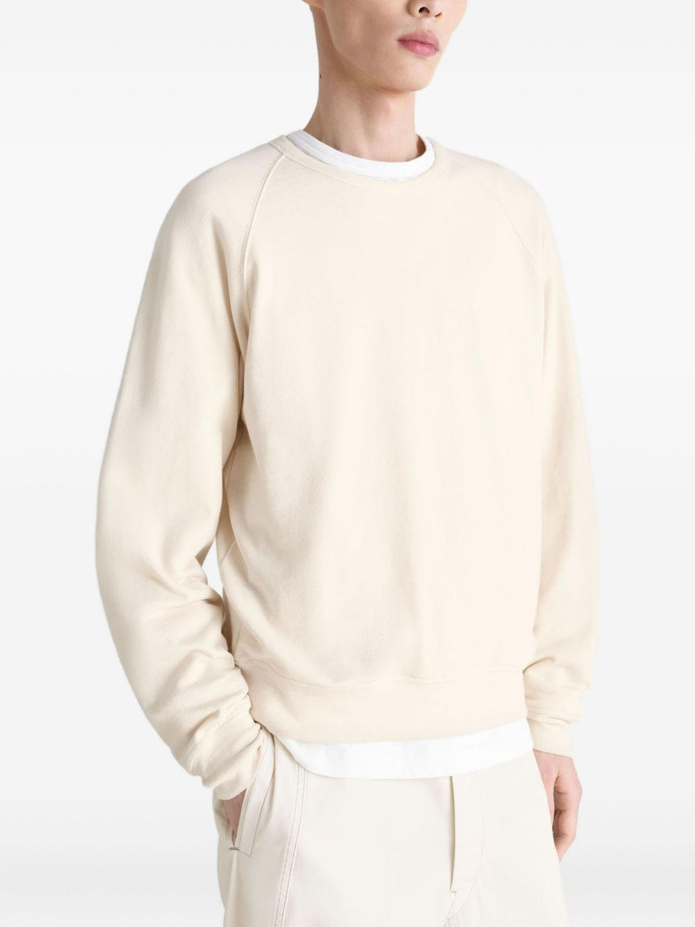 raglan-sleeve crew-neck sweatshirt - 3