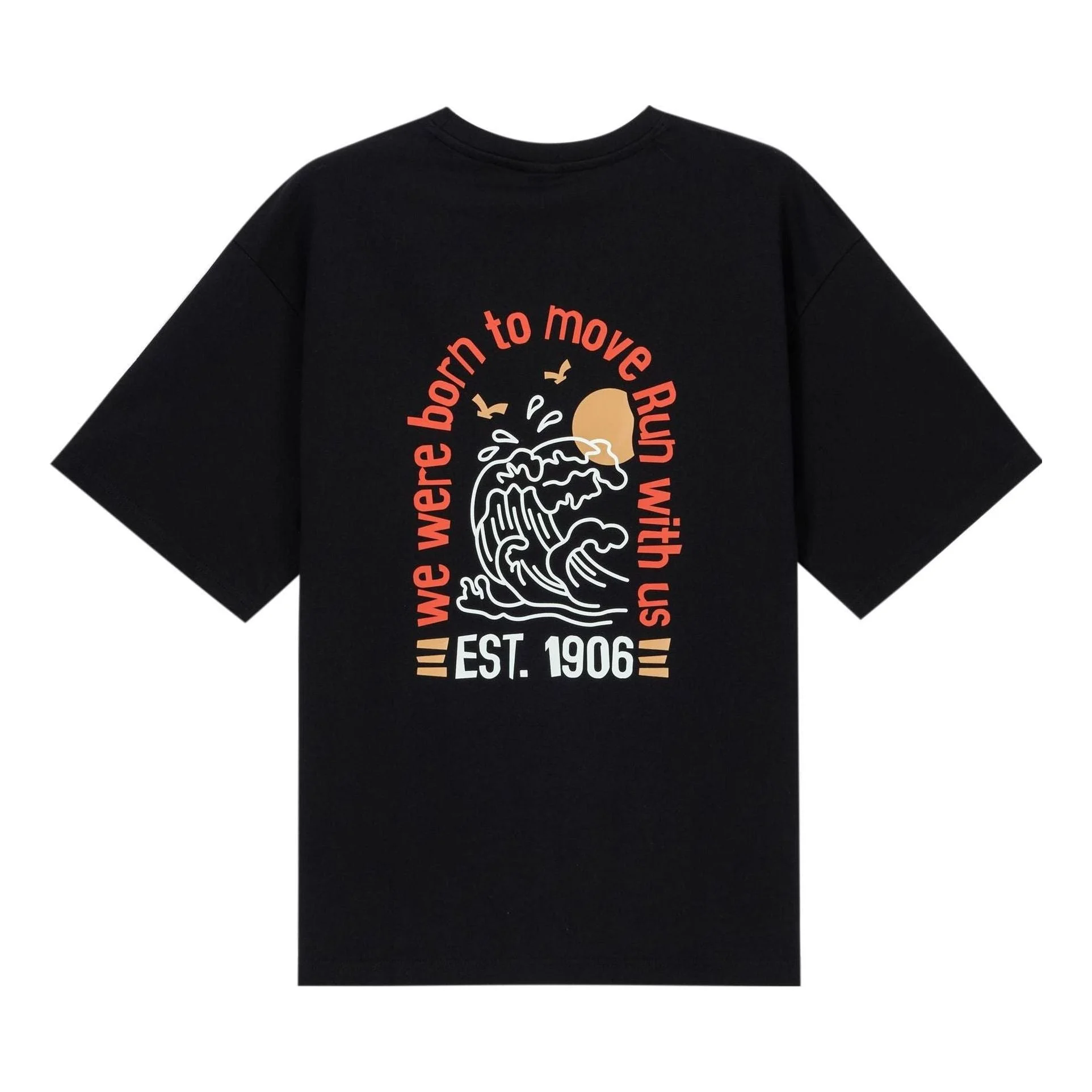 New Balance Cartoon Logo T-shirt 'Black' AMT32363-BK - 1