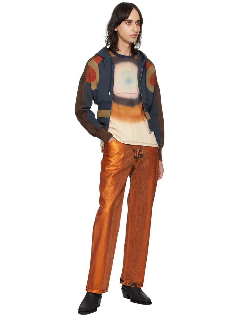 ECKHAUS LATTA Orange Wide Leg Jeans outlook