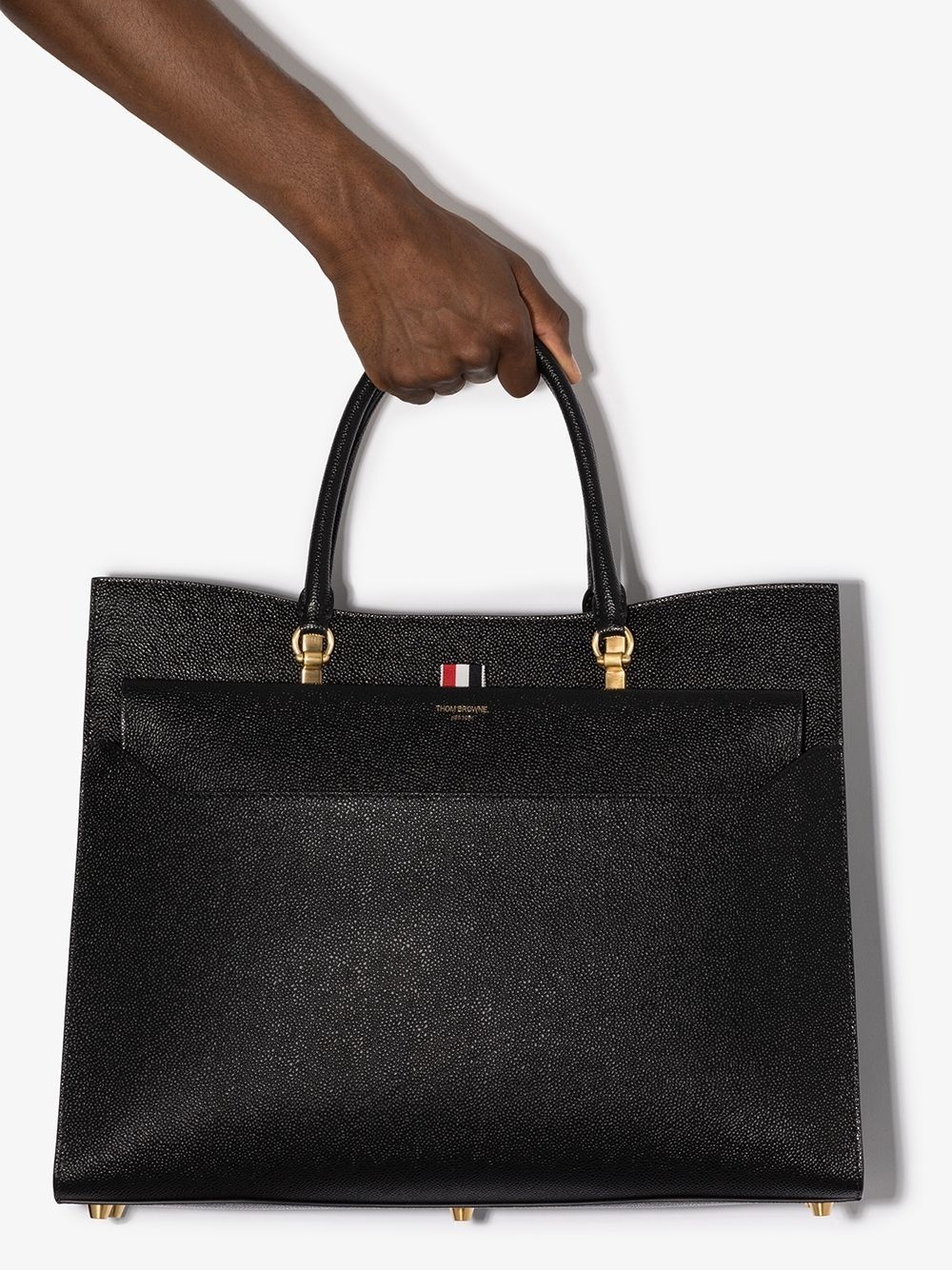 large pebbled Duet tote - 5