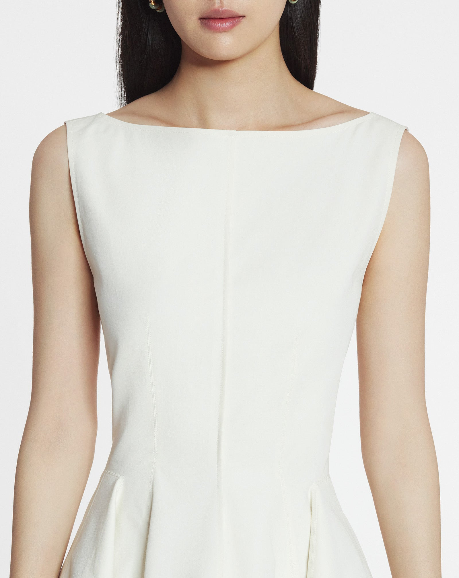 COTTON PEPLUM DRESS - 5