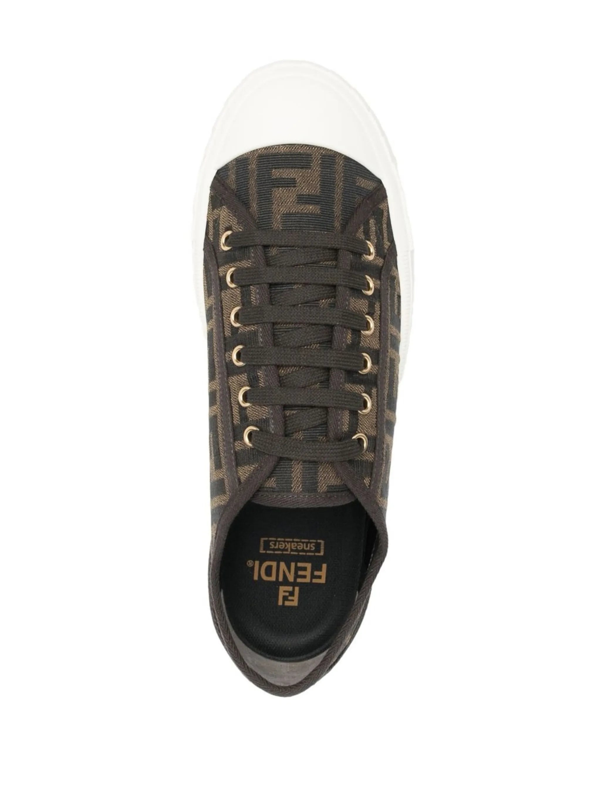 Jacquard-logo Low-top Sneakers - 3