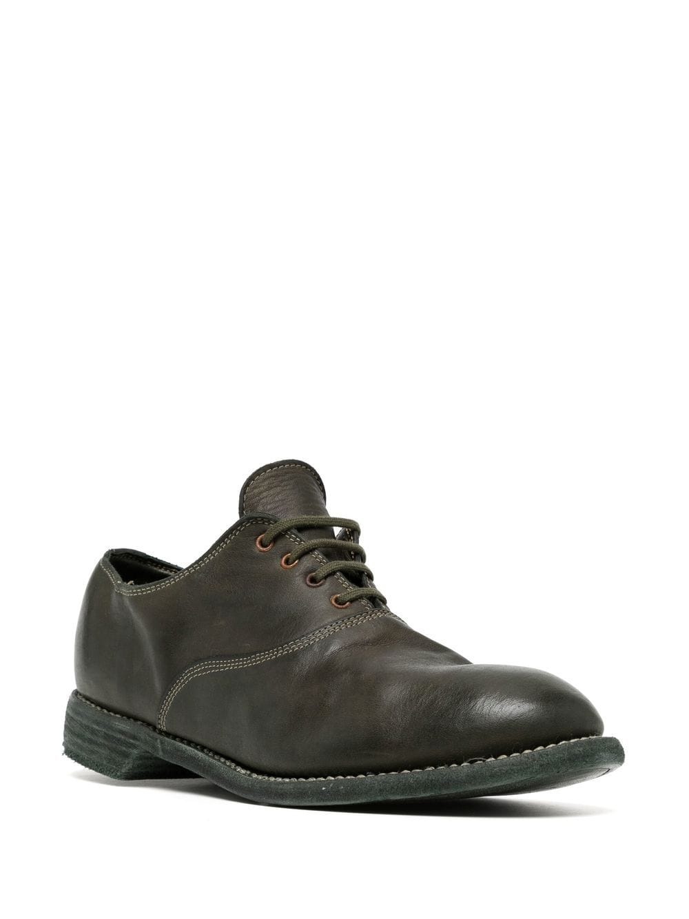 distressed sole leather oxfords - 2