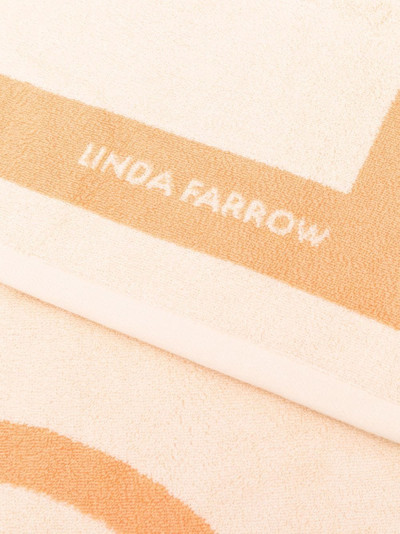LINDA FARROW logo-print cotton towel outlook